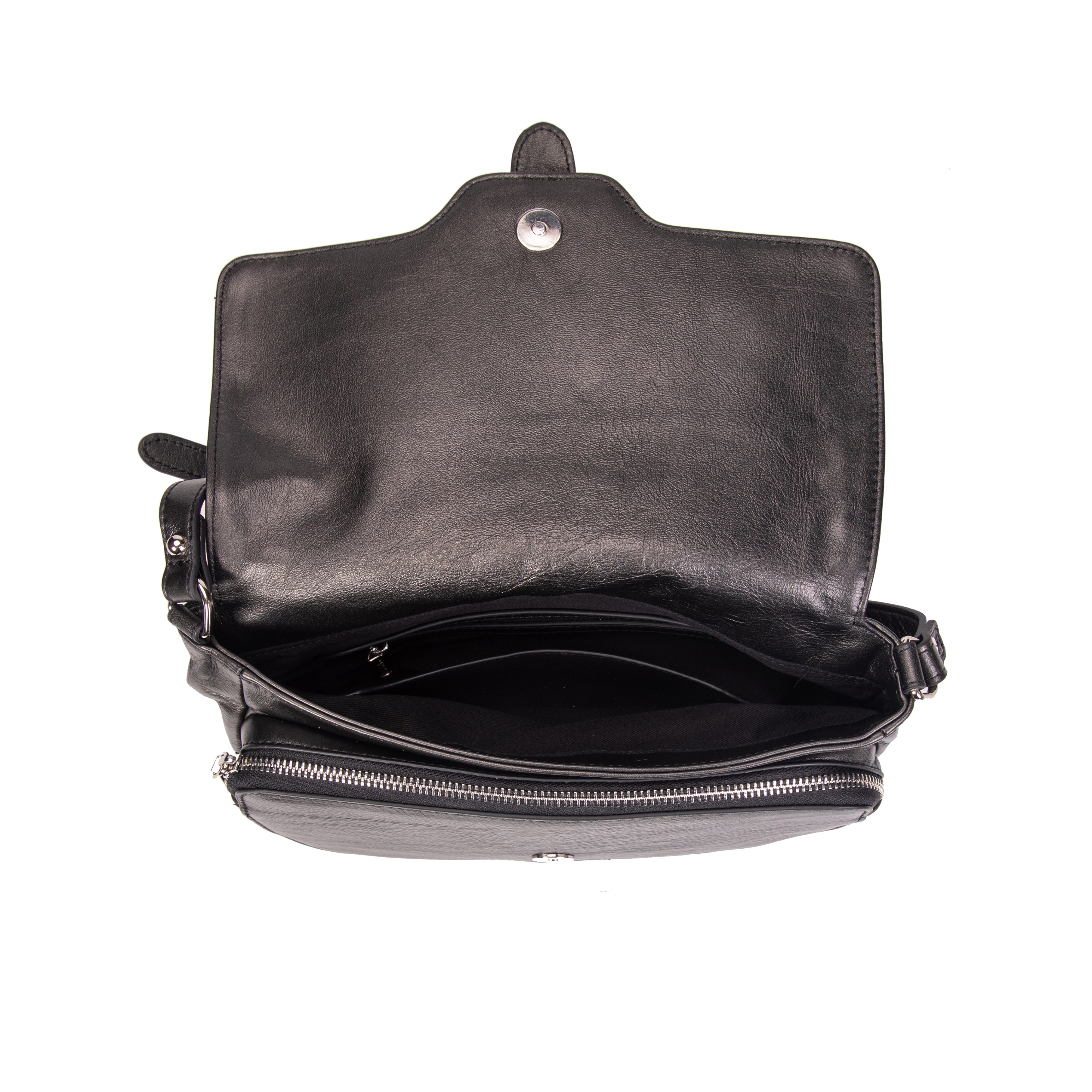 kate-lee-enara-sac-bandouli-re-cuir-vachette-nacr-e-noir image 3