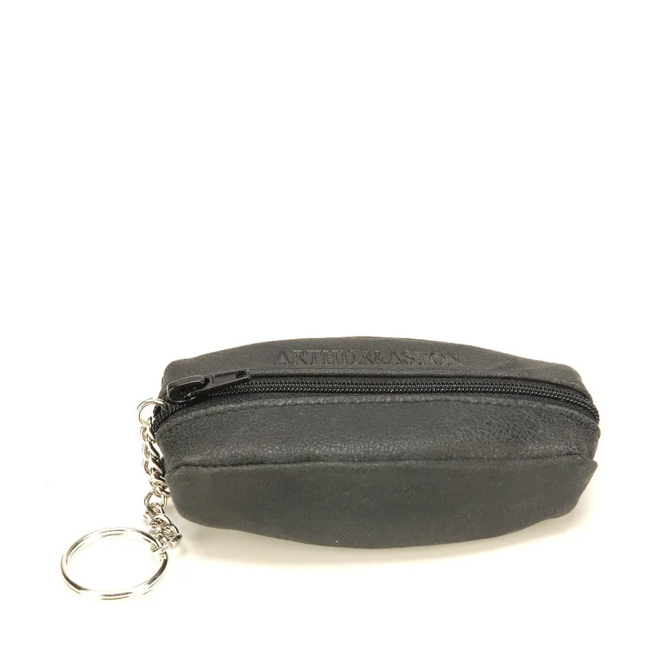 arthur-et-aston-diego-porte-monnaie-grain-caf-cuir-noir image 1