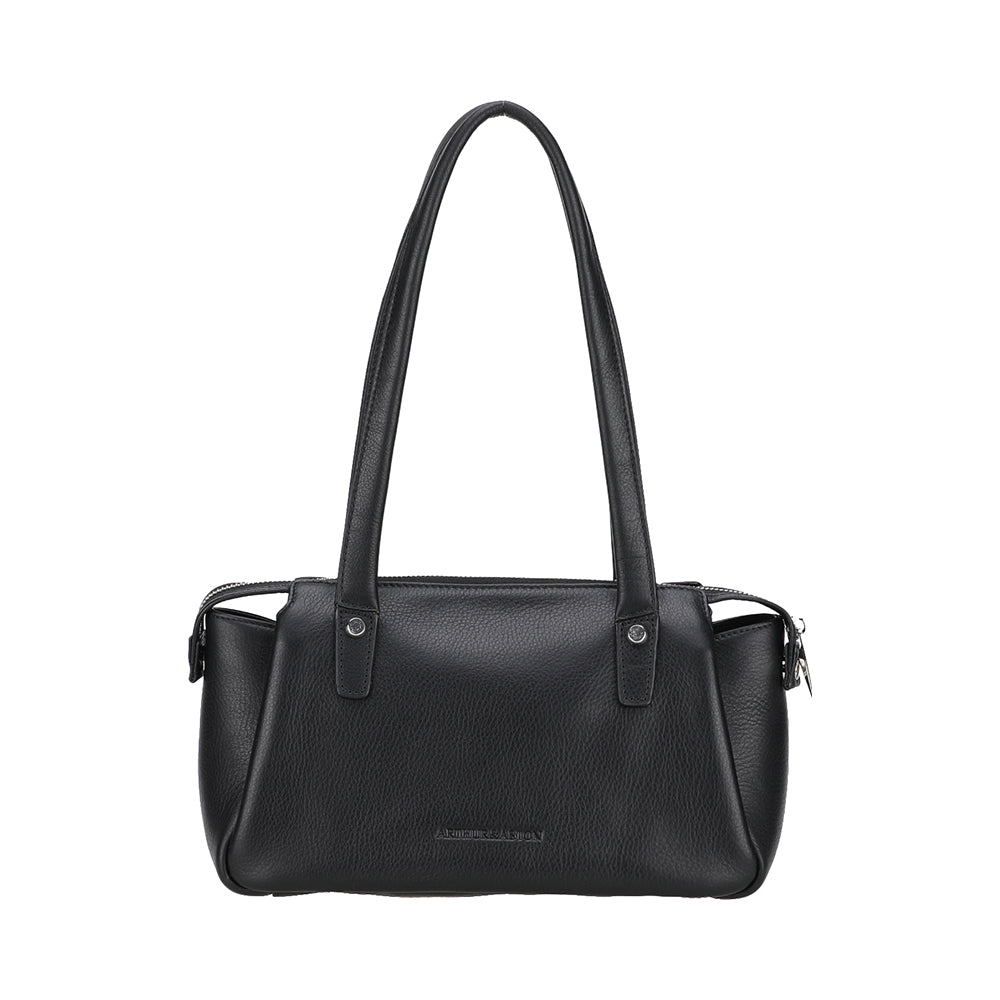 arthur-et-aston-elsa-sac-baguette-cuir-cognac-femme image 7
