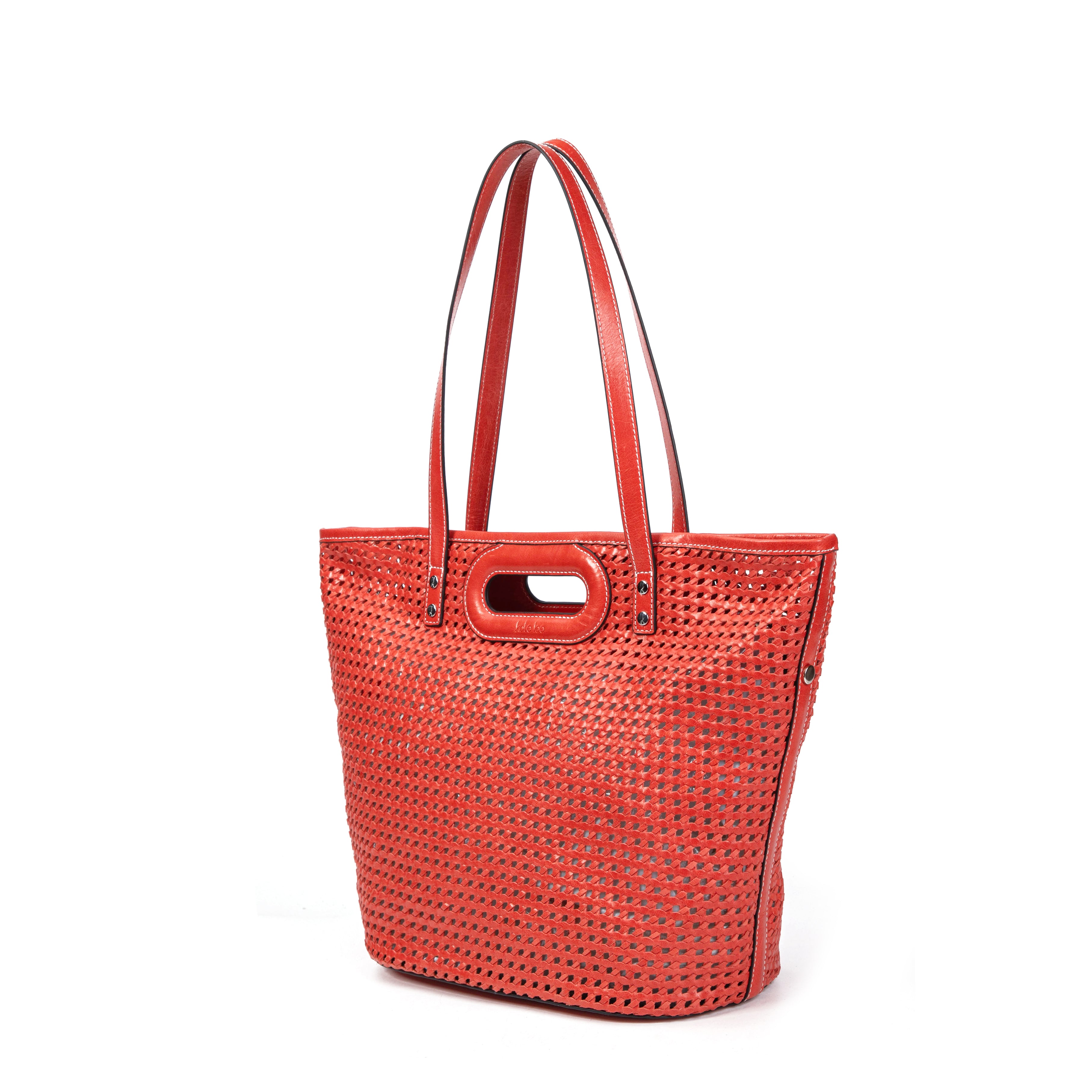 kate-lee-cabas-ofine-sac-cabas-cuir-feu-tress image 2