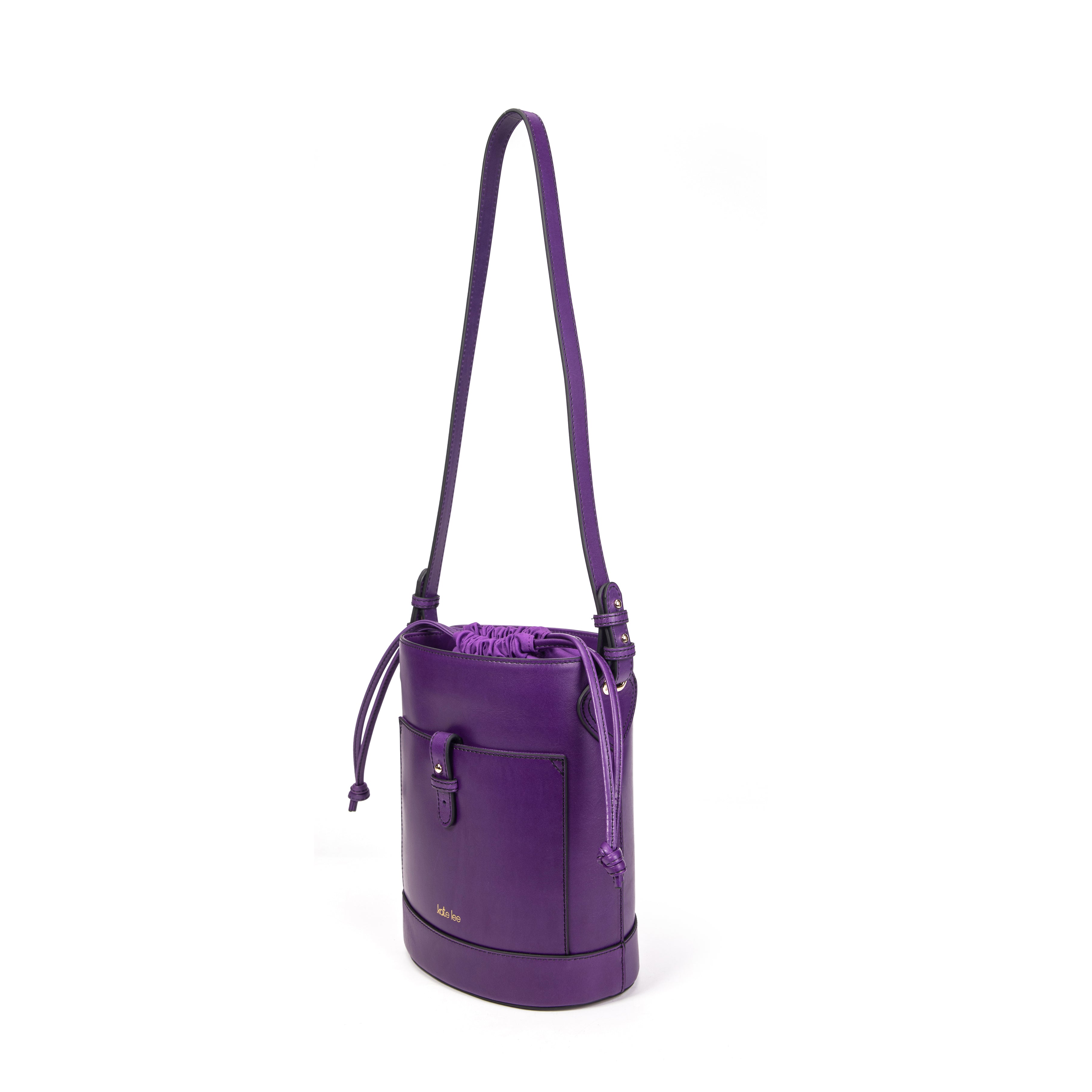 kate-lee-louvre-sac-seau-cuir-violet-vachette image 2