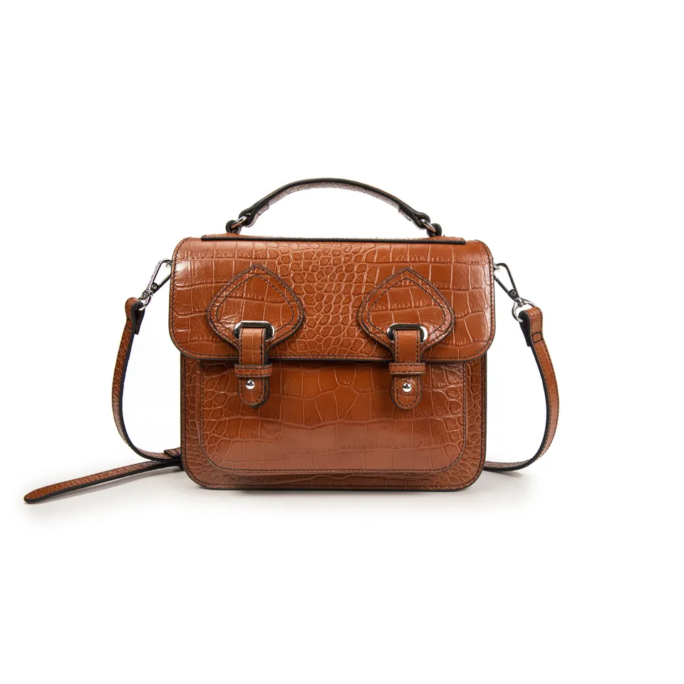 kate-lee-eiffel-croco-sac-bandouli-re-cuir-camel image 1