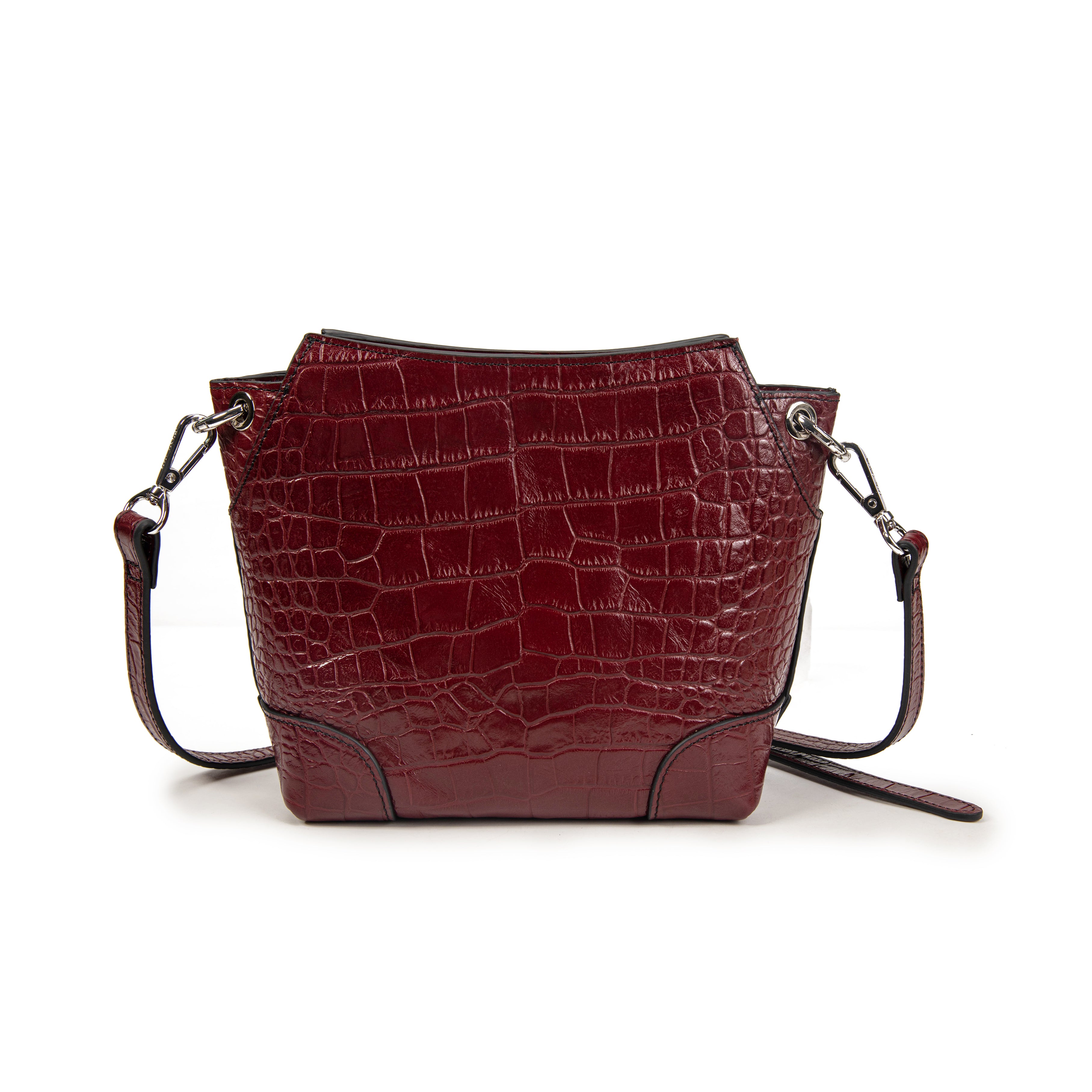 kate-lee-bonbon-sac-bandouli-re-croco-lie-de-vin image 4