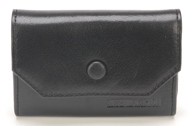 arthur-et-aston-juliette-porte-monnaie-cuir-noir-buffle-zipp image 1