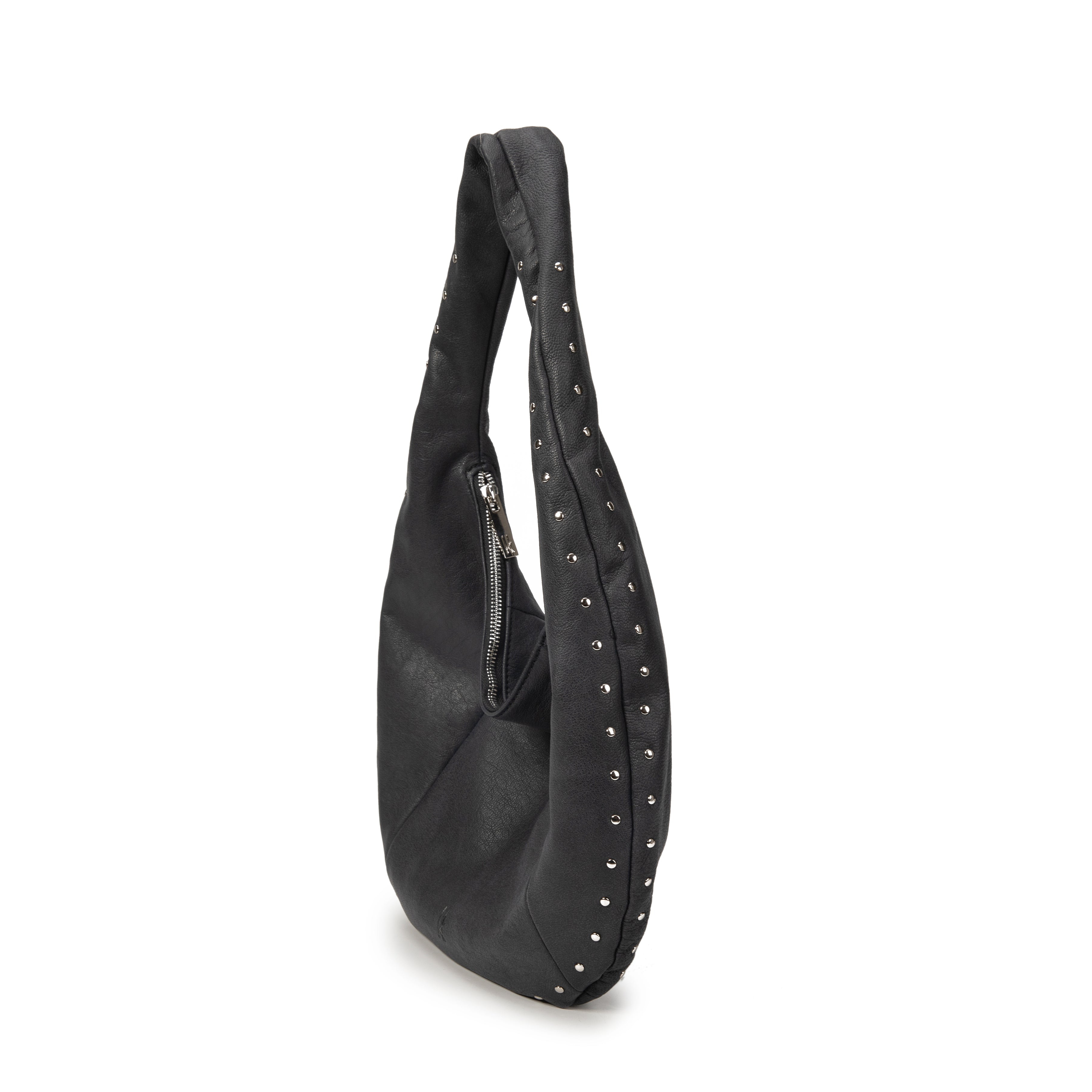 kate-lee-osy-sac-demi-lune-cuir-ch-vre-noir image 2