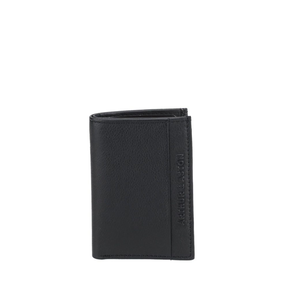 arthur-et-aston-terry-porte-cartes-cuir-noir-homme image 1