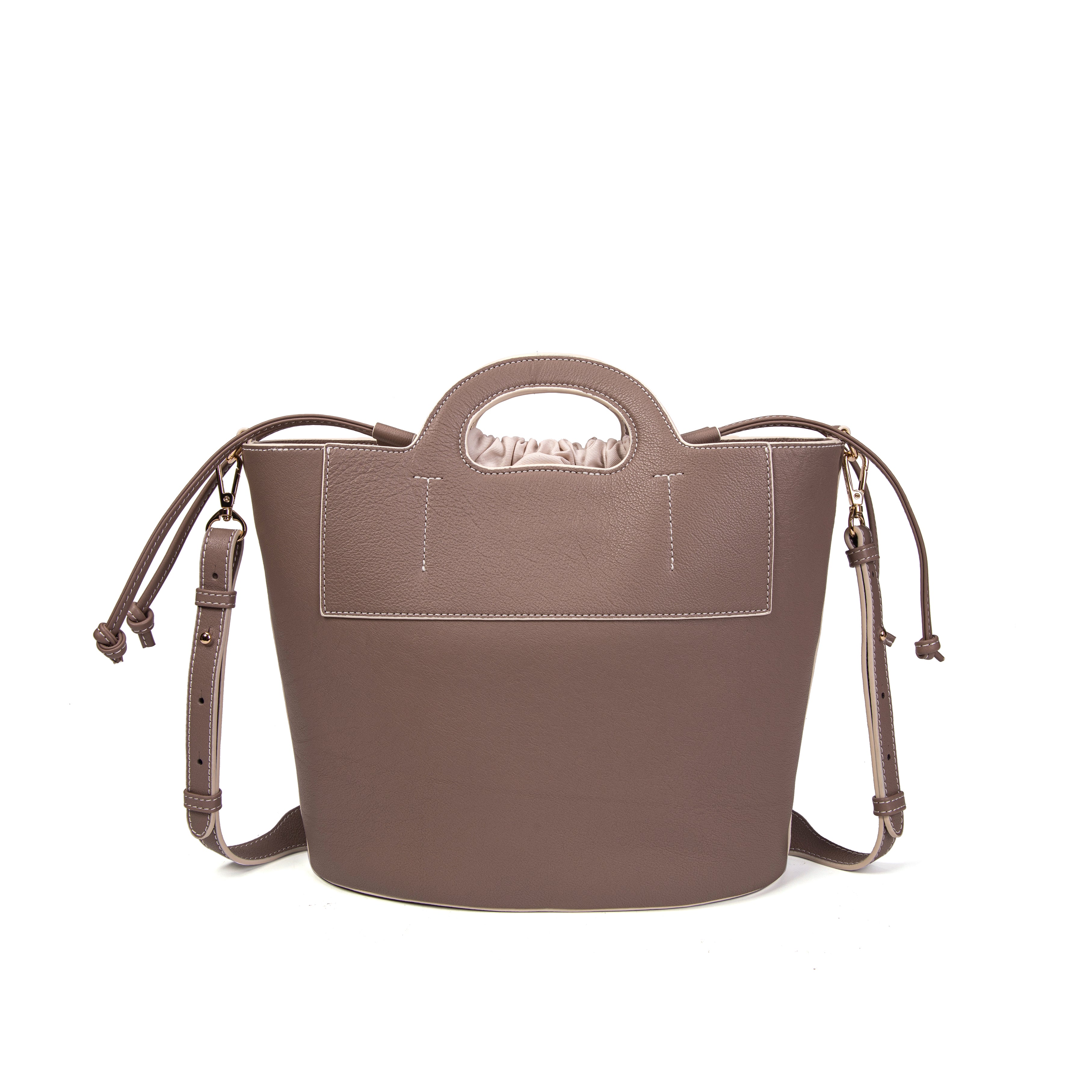 kate-lee-st-tropez-sac-seau-cuir-gris-tonnerre image 4