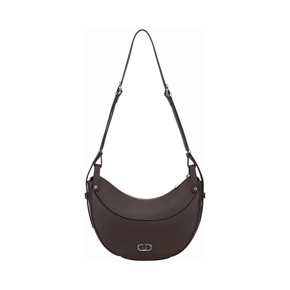 arthur-et-aston-daphn-sac-demi-lune-cuir-chocolat image 2