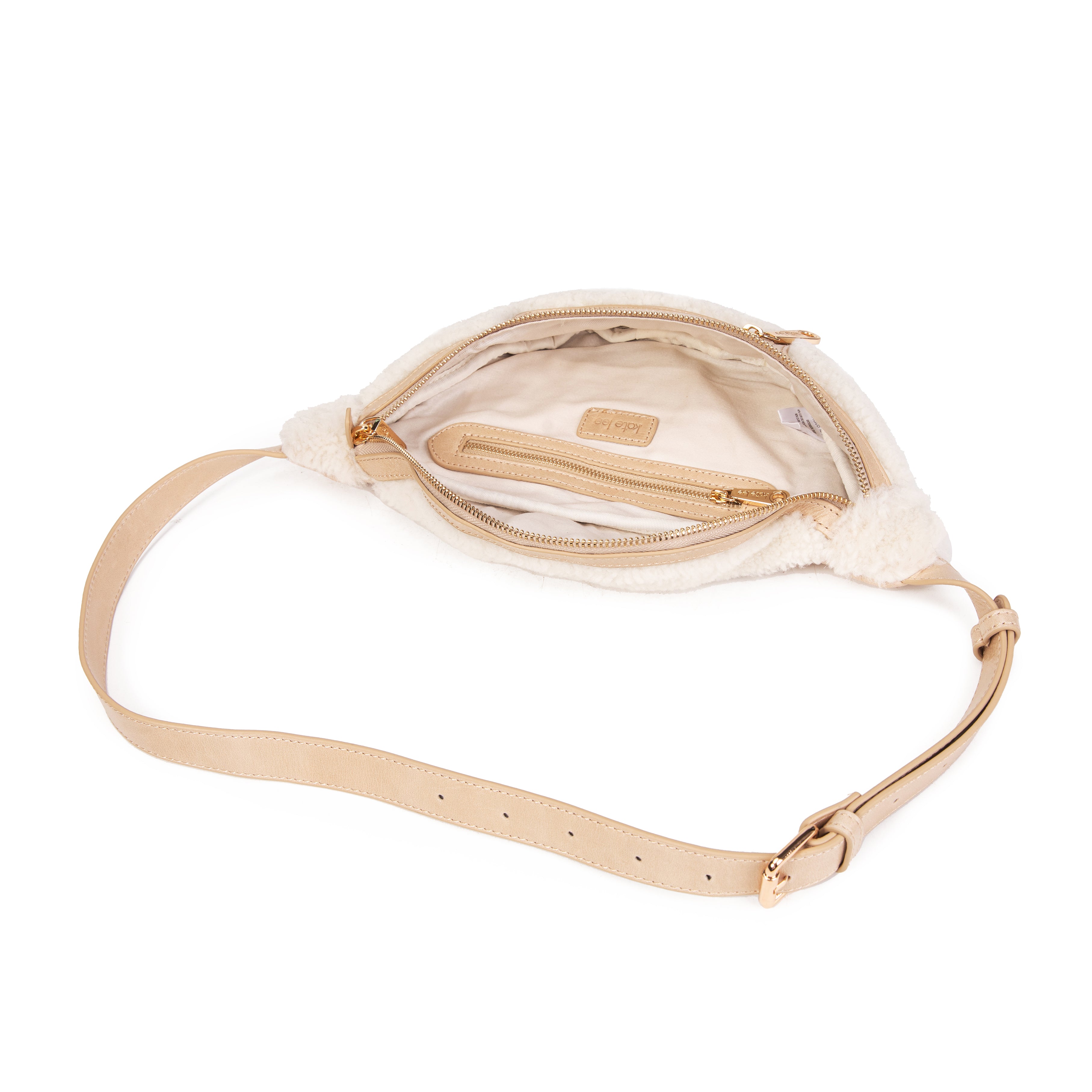 kate-lee-triomf-sac-banane-shearling-beige-zip image 3