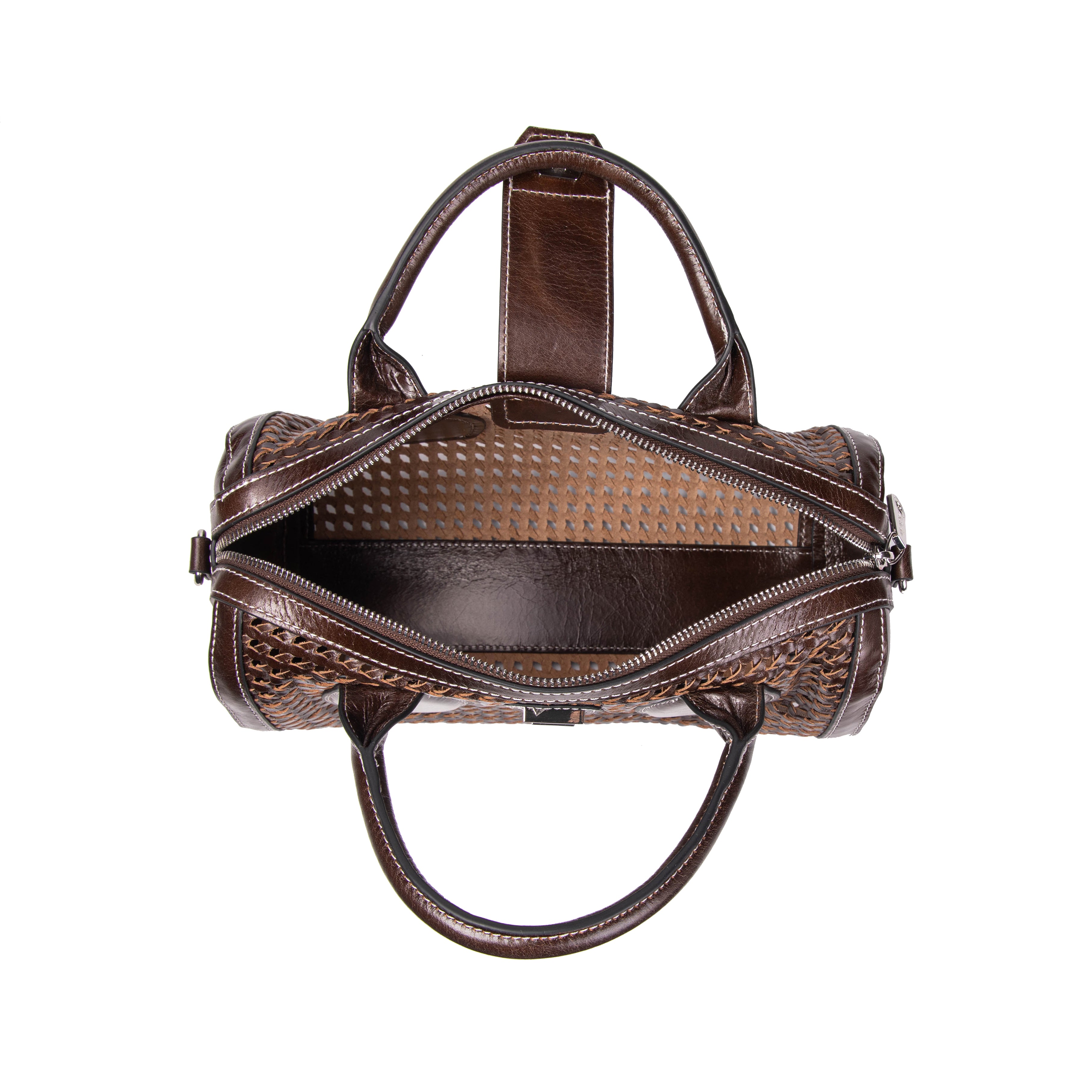 kate-lee-frola-sac-bowling-cuir-tress-moka image 3