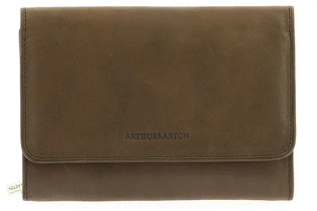 arthur-et-aston-rose-portefeuille-rabat-cuir-huil-noir image 1
