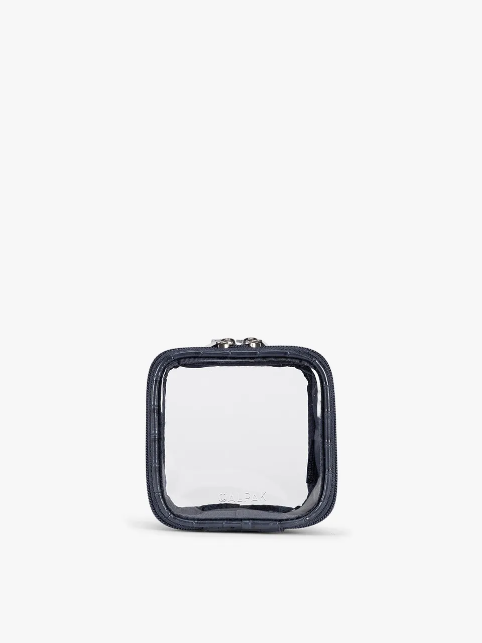 calpak-kaya-mini-trousse-maquillage-croco-marine-transparente image 1