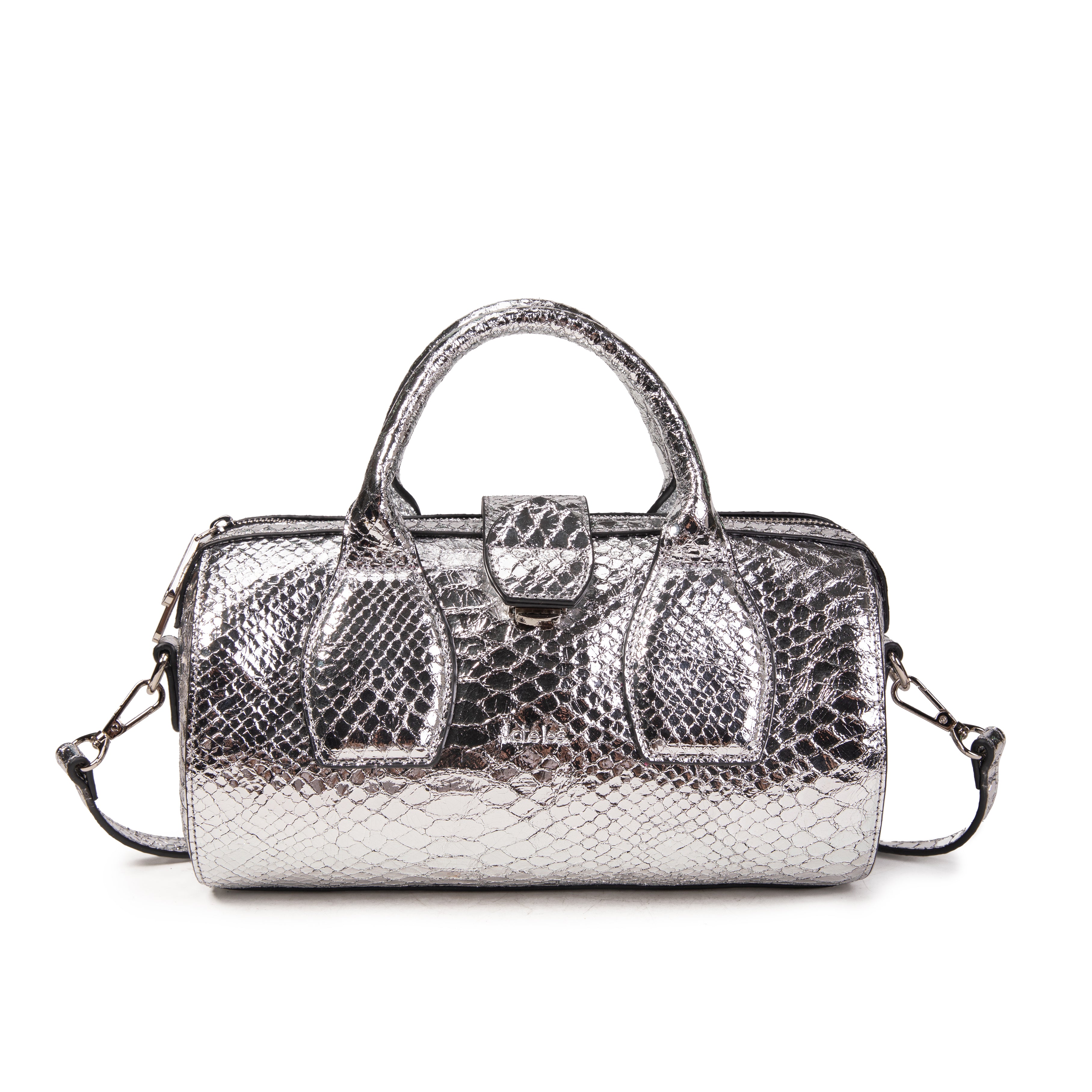 kate-lee-frola-sac-bowling-argent-vachette-serpent image 1