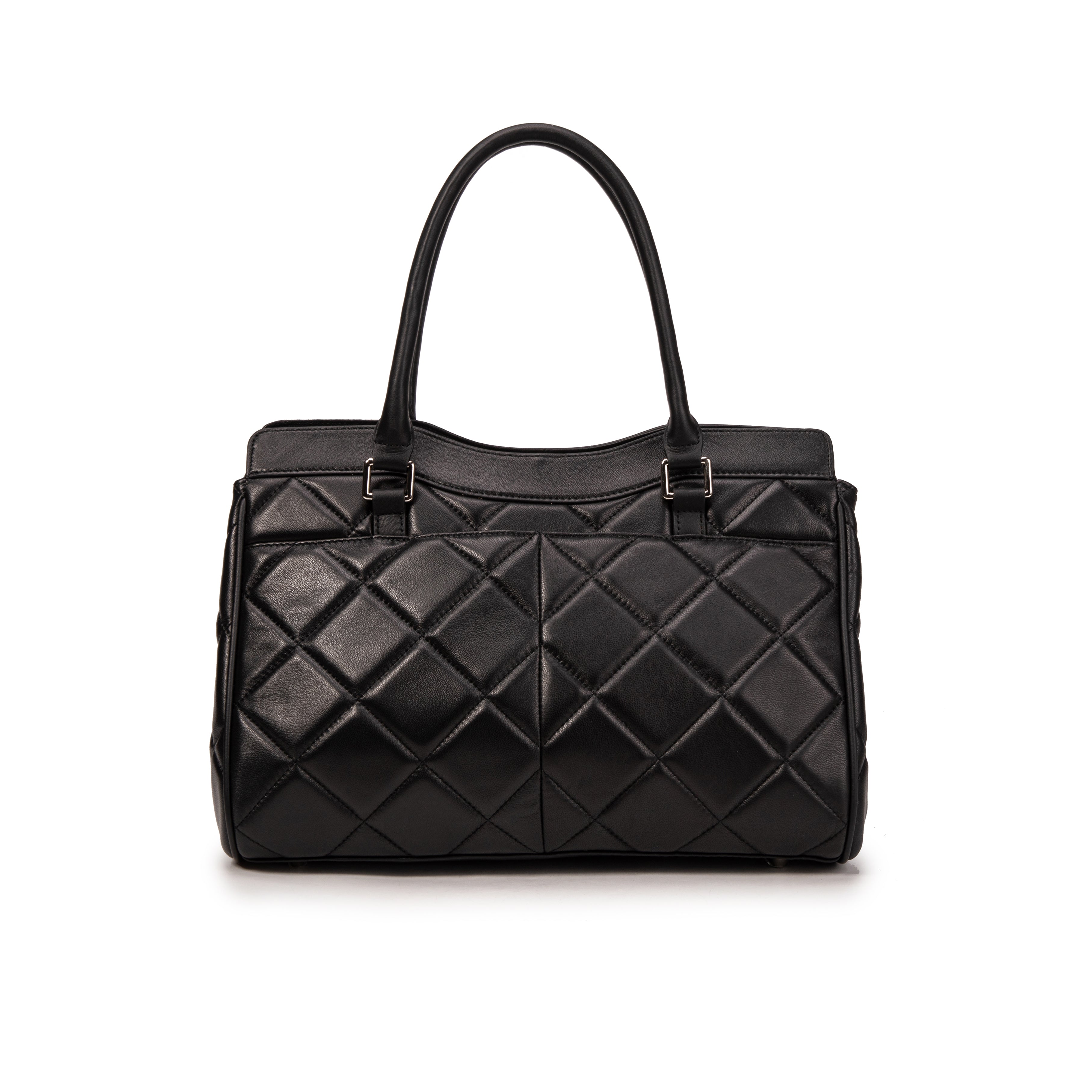 kate-lee-oria-matelass-sac-cabas-agneau-noir image 4