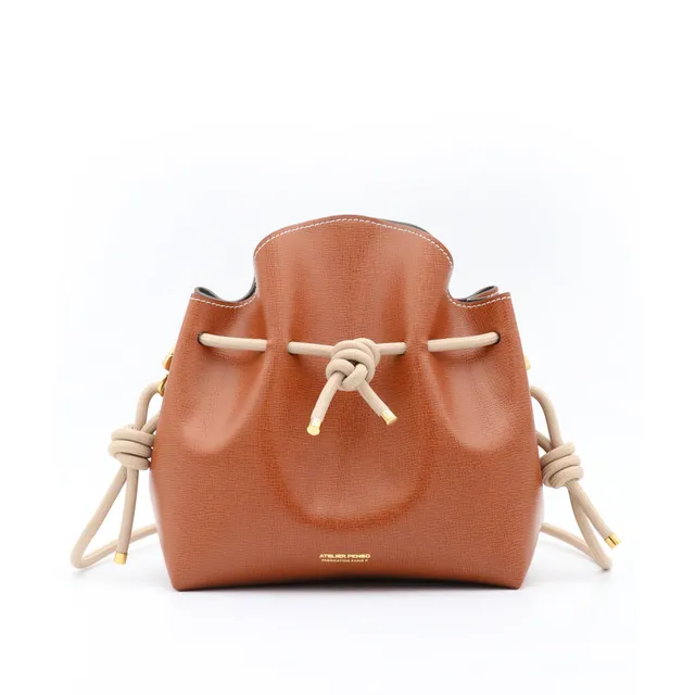 atelier-penso-bucket-saffiano-sac-seau-cuir-cognac-limit image 1