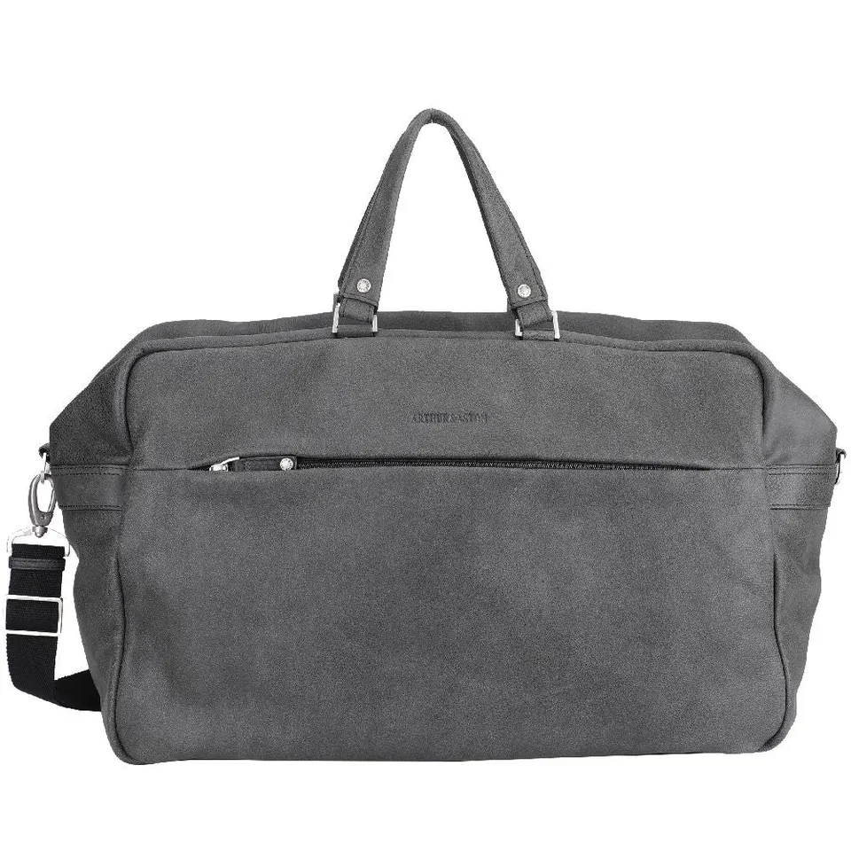 arthur-et-aston-cristiano-bagage-main-cuir-noir-destroy image 1