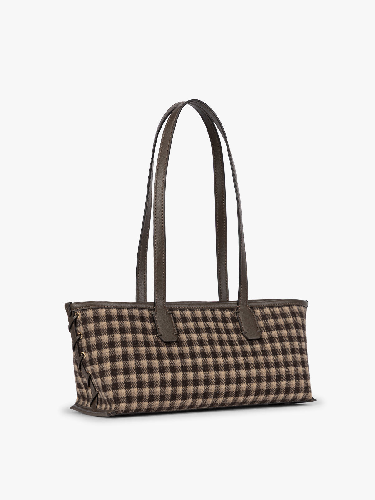 calpak-colette-tote-paule-flanelle-mushroom-plaid image 3