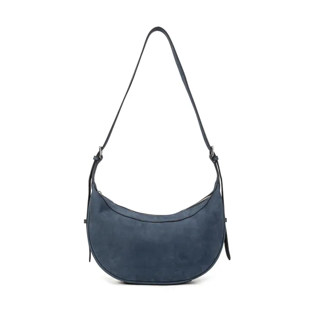 kate-lee-palma-sac-demi-lune-bleu-fonc-vachette image 1