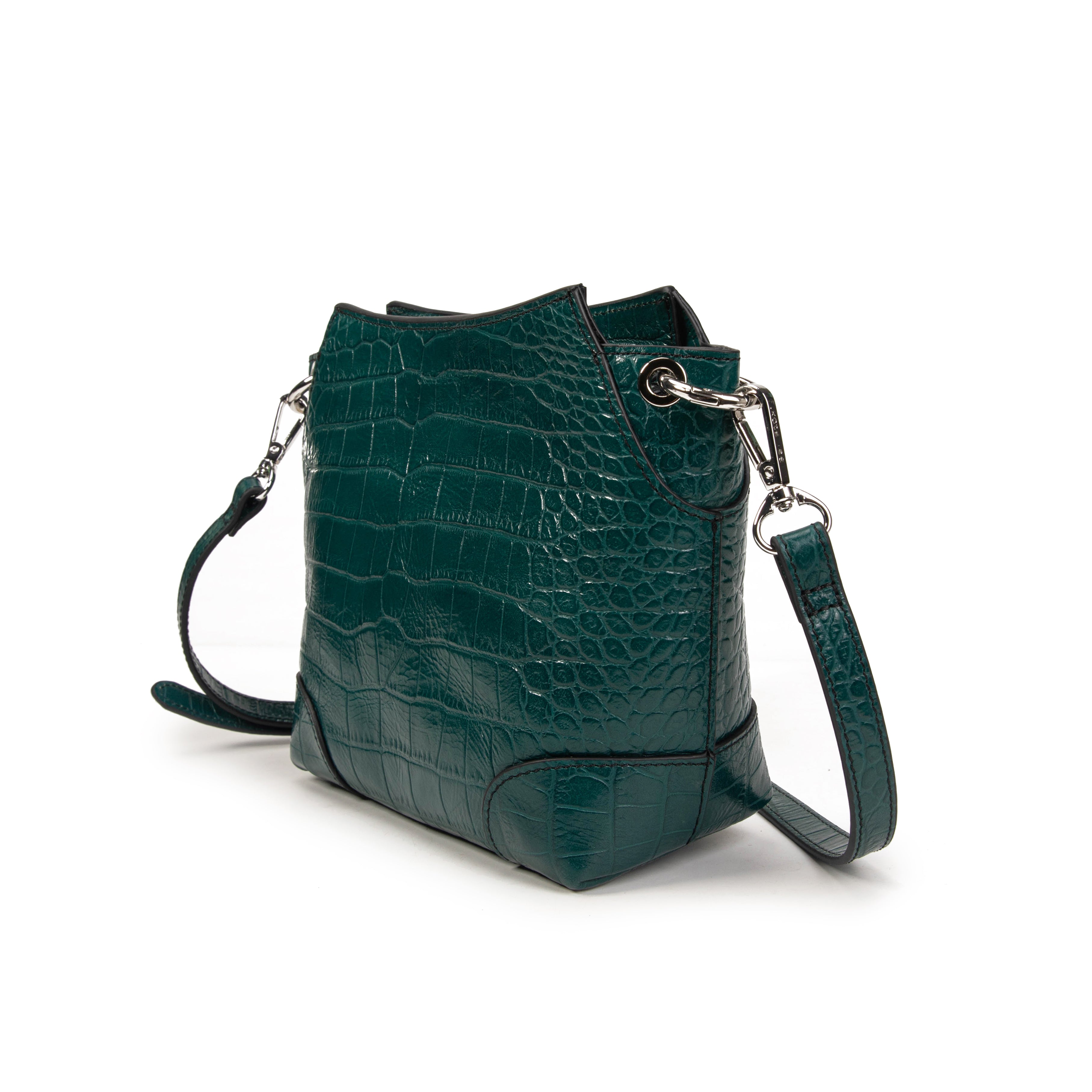 kate-lee-bonbon-sac-bandouli-re-cuir-bleu-canard-croco image 2