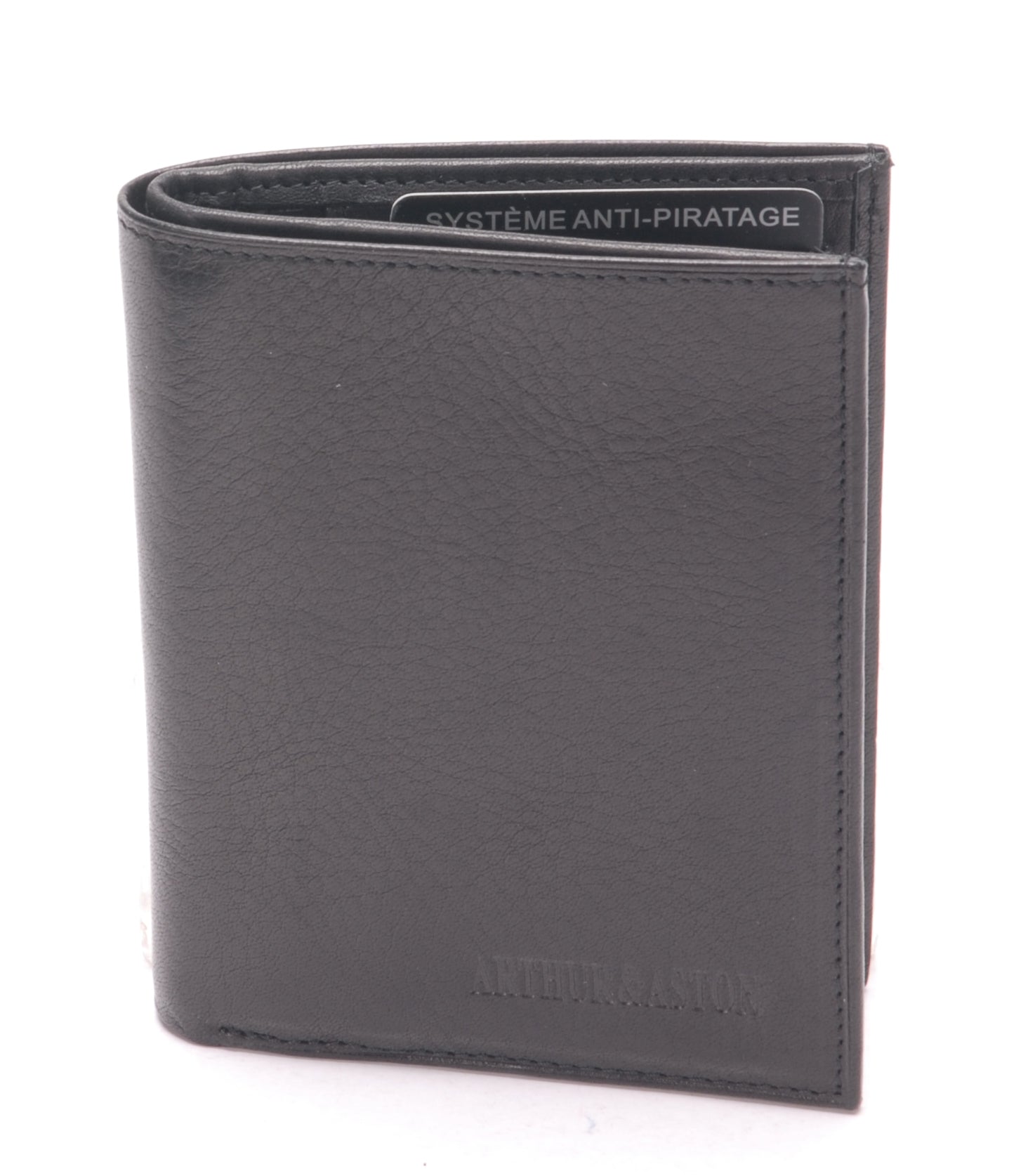 arthur-et-aston-pablo-portefeuille-cuir-homme-noir-fil-noir image 1