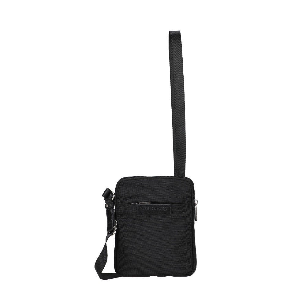 arthur-et-aston-teddy-body-bag-toile-noir-zipp-l-ger image 1