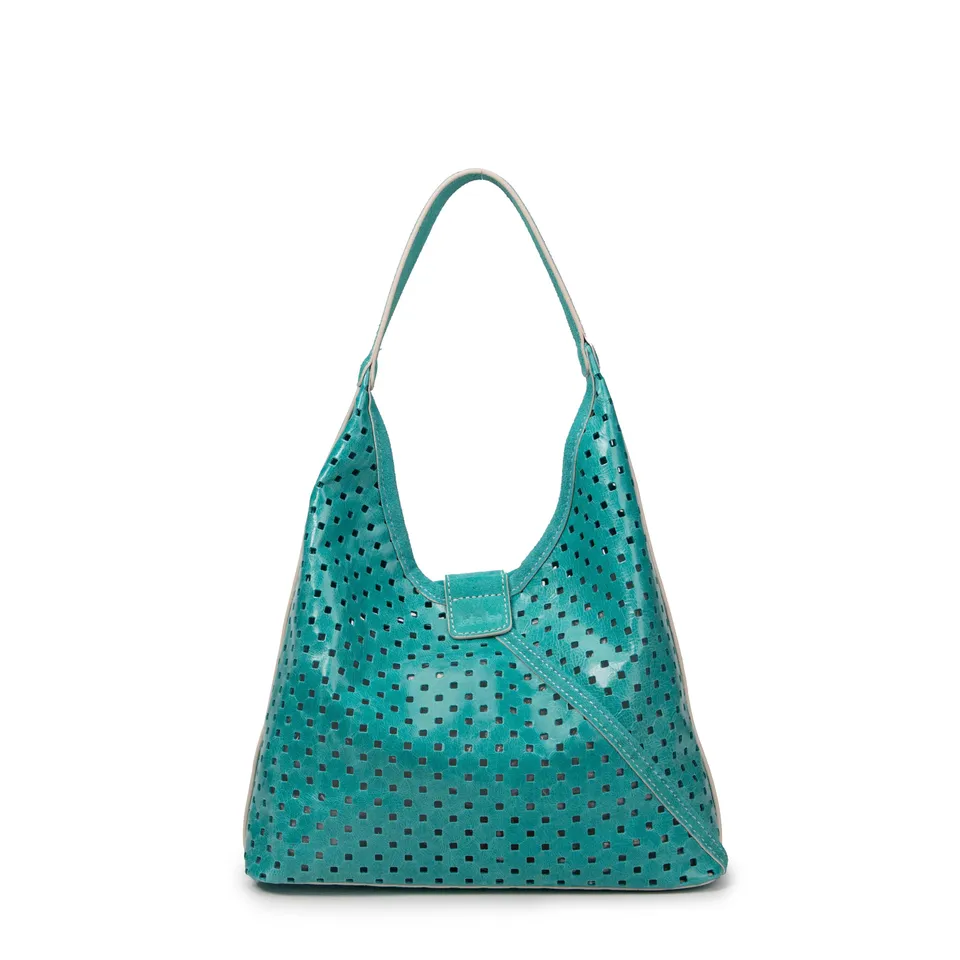 kate-lee-lune-cabas-vachette-perfor-e-turquoise image 1