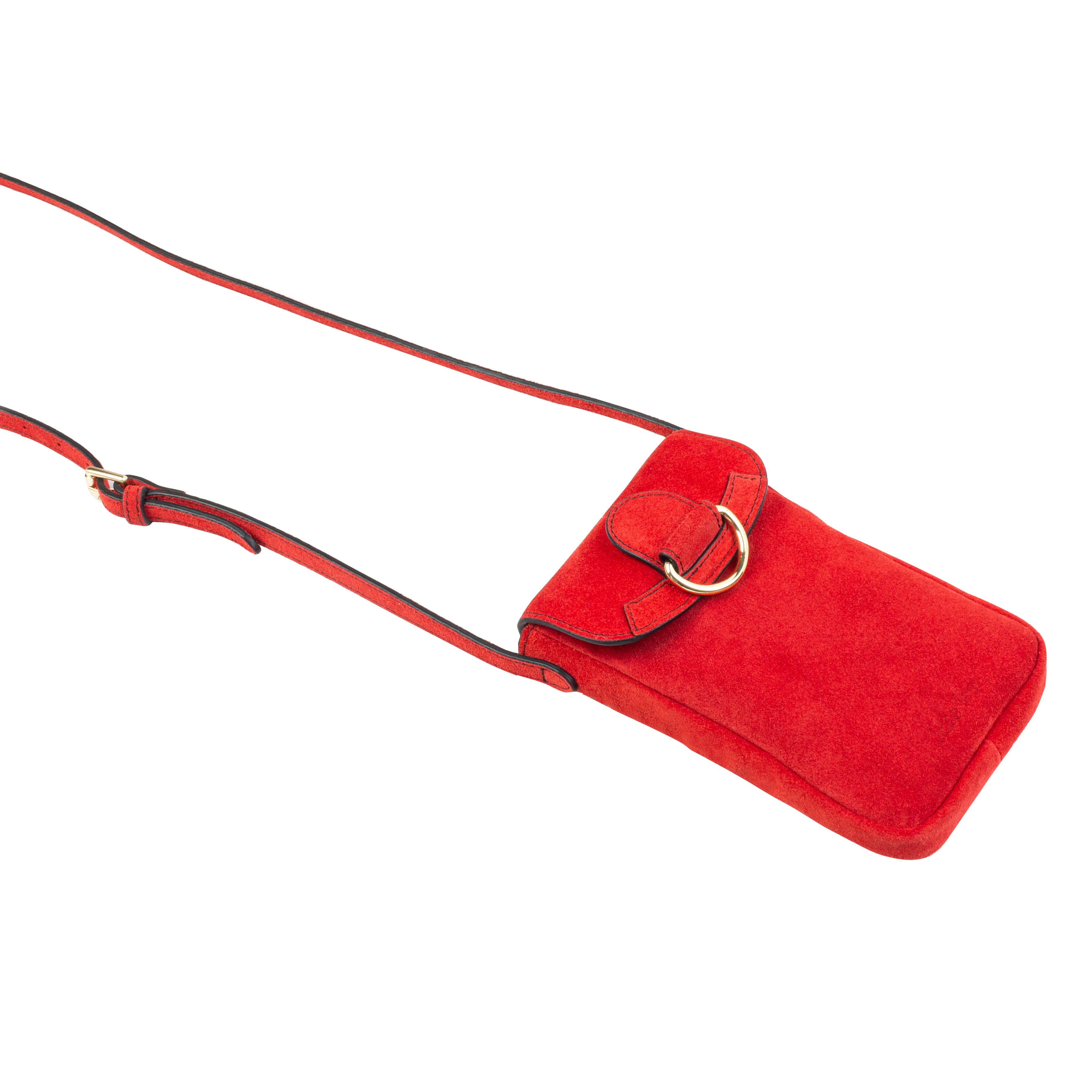 kate-lee-z-lie-v-pochette-t-l-phone-rouge-vachette-velours image 2