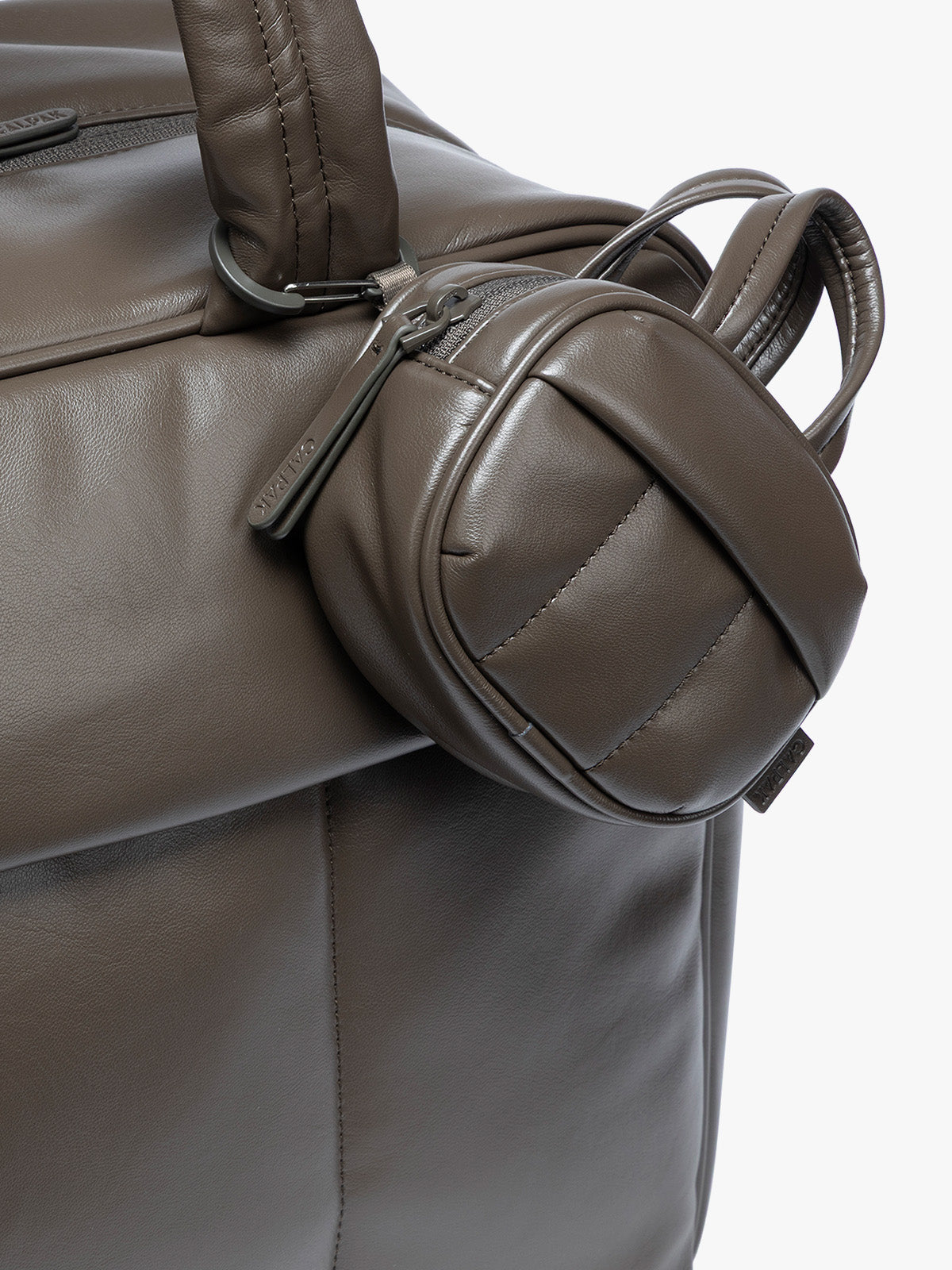 calpak-luka-duffel-zip-bag-charm-pochette-mushroom image 3