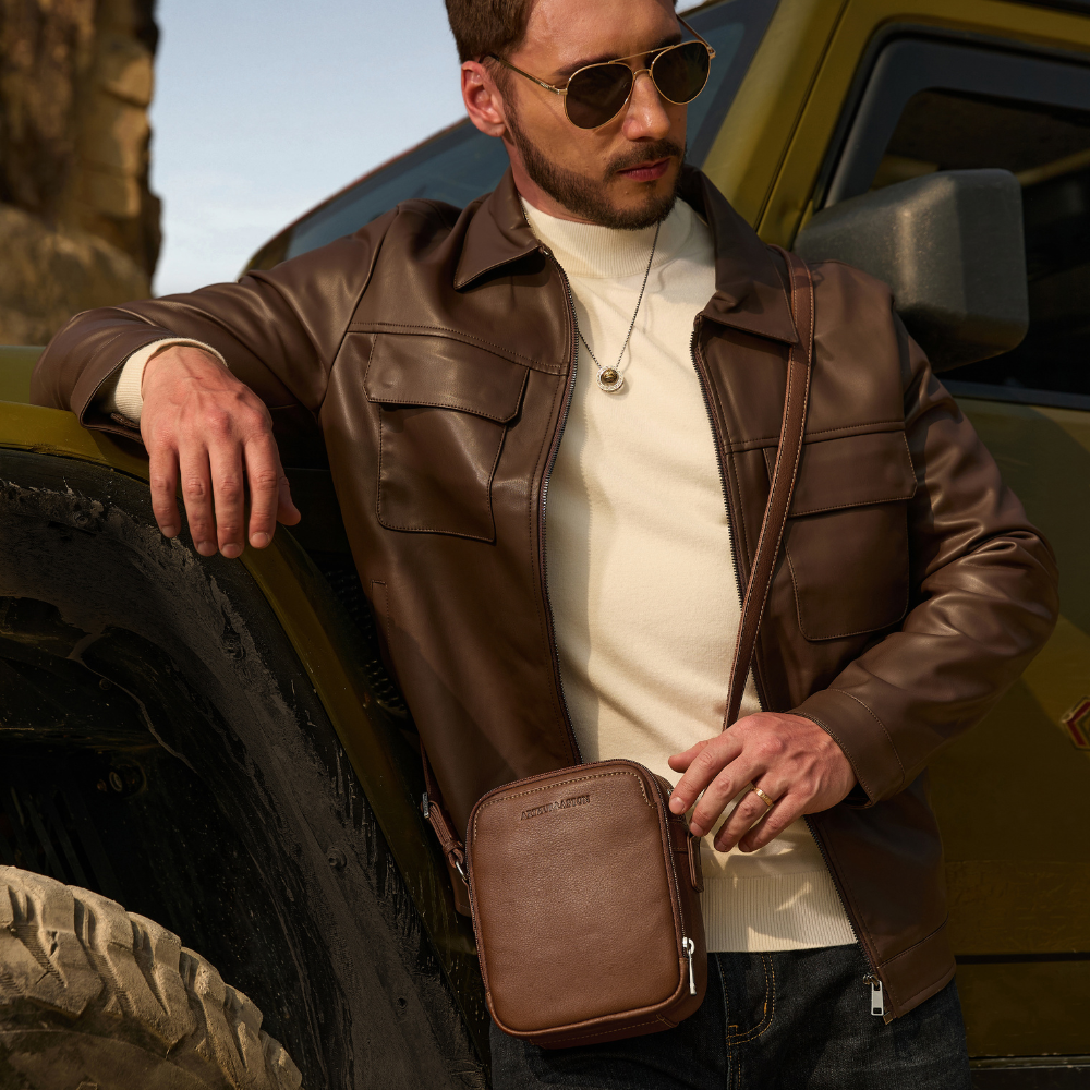 arthur-et-aston-ange-sac-travers-cuir-cognac image 3
