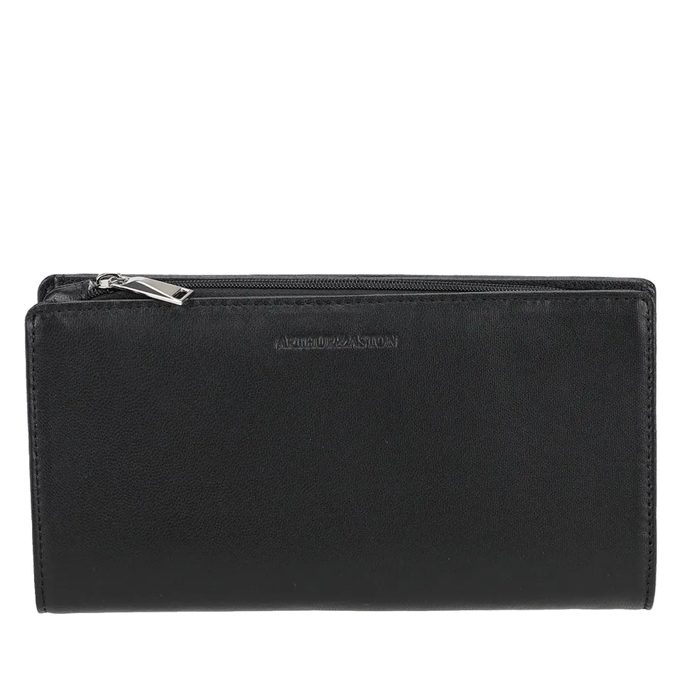 arthur-et-aston-riley-grand-portefeuille-agneau-noir image 1
