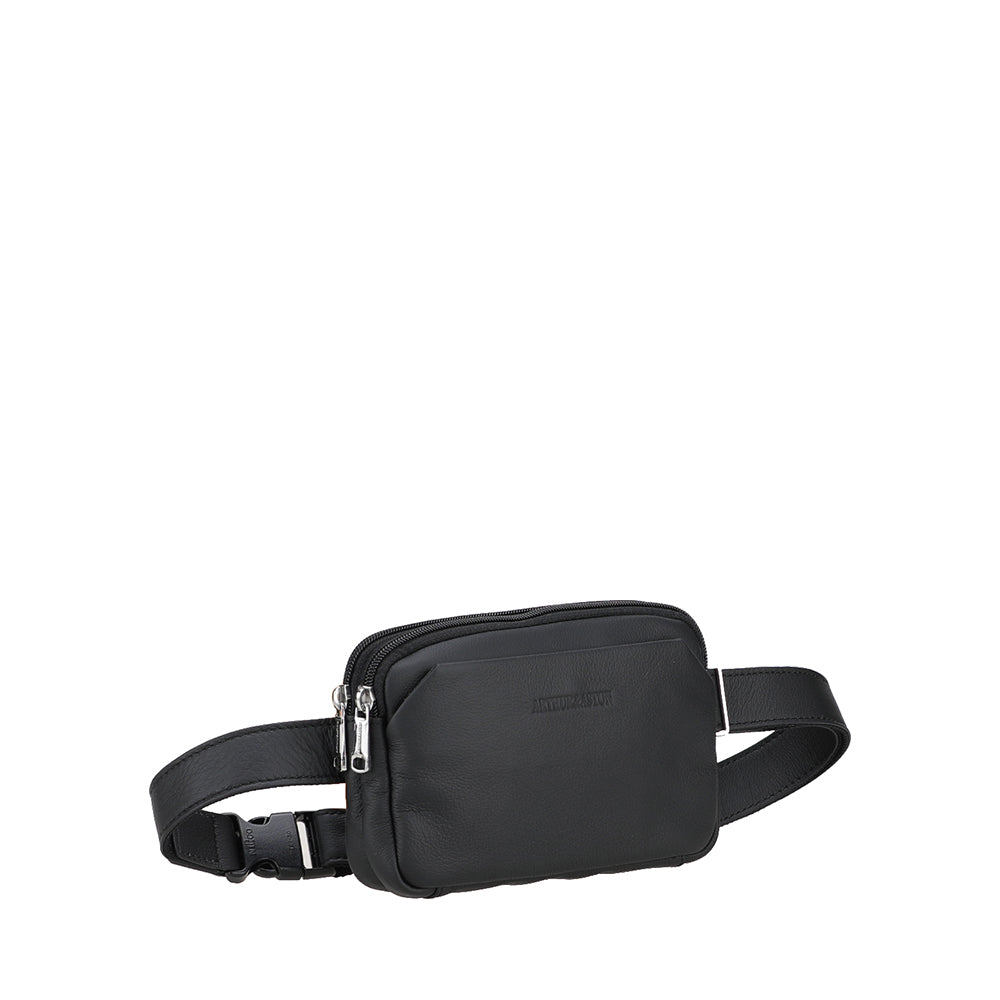 arthur-et-aston-sim-on-sac-banane-cuir-noir-21-cm image 2