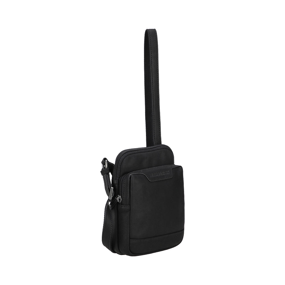 arthur-et-aston-ars-ne-body-bag-cuir-noir-bandouli-re-homme image 2