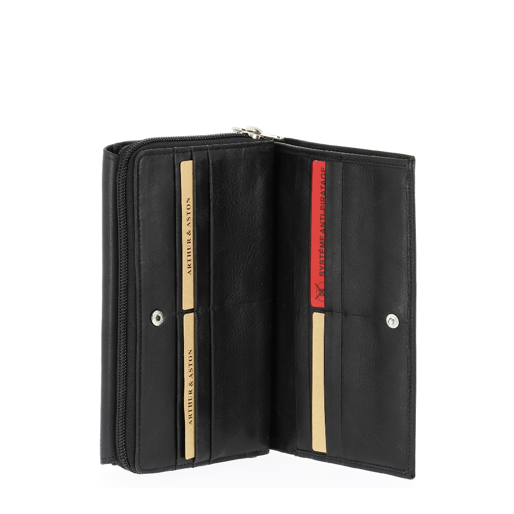 arthur-et-aston-rose-compagnon-porte-ch-quier-cuir-noir-huil image 3