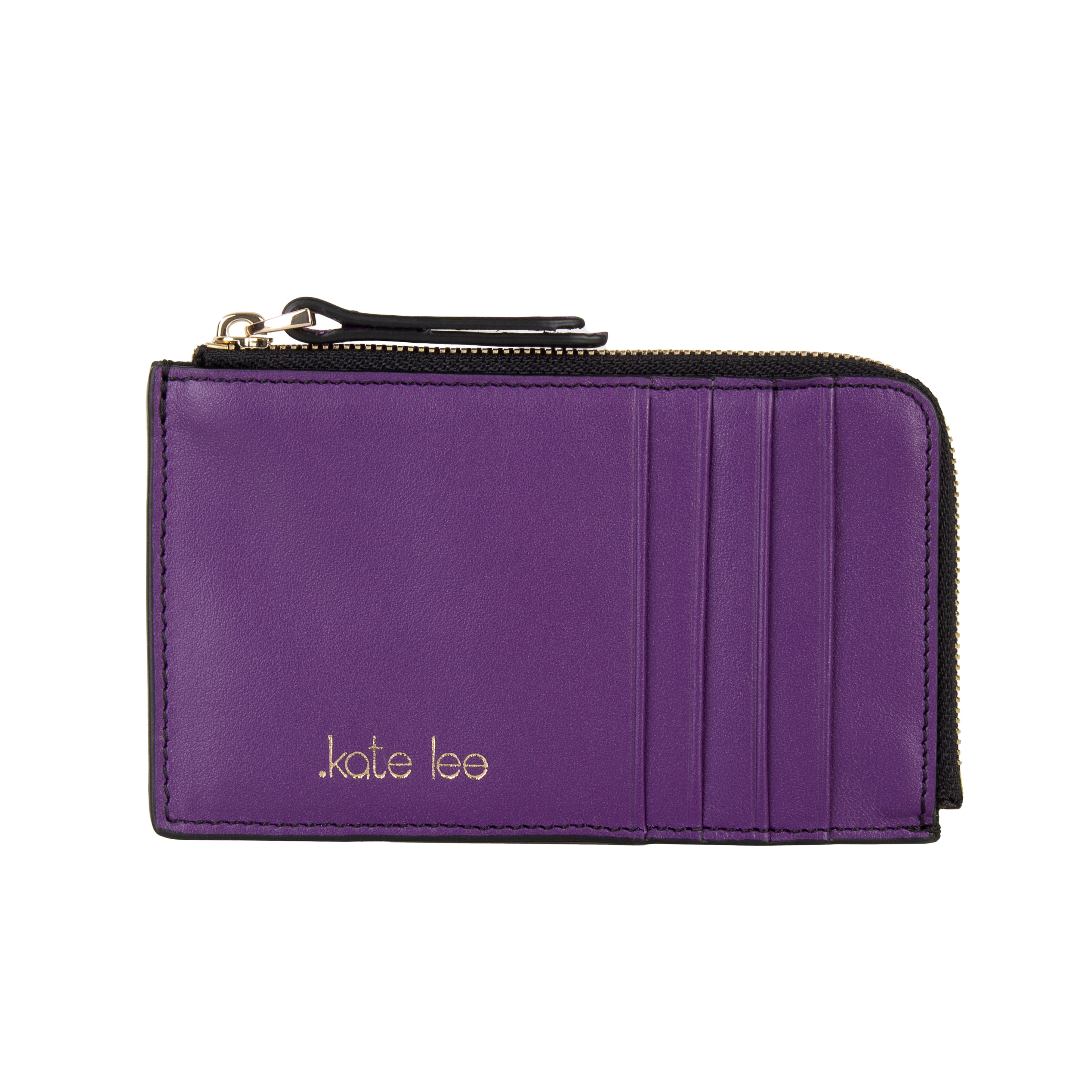 kate-lee-alo-sa-portefeuille-vachette-violet-8-cartes image 1