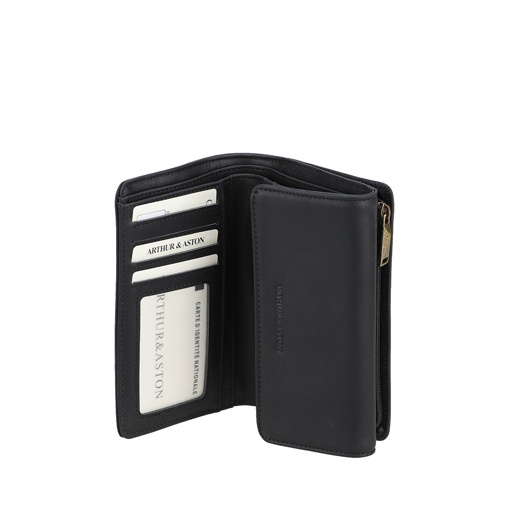 arthur-et-aston-ma-portefeuille-compact-cuir-noir-femme-rfid image 2