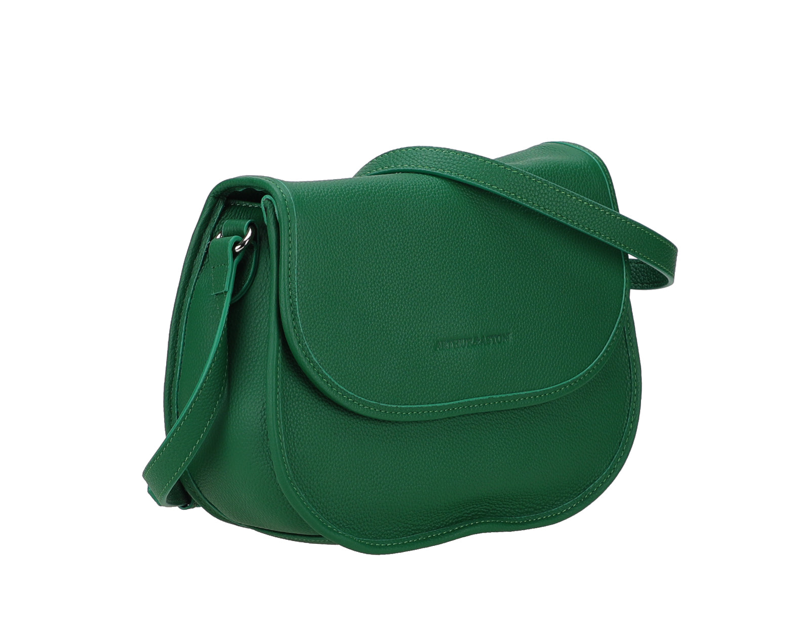 arthur-et-aston-rosalia-m-sac-bandouli-re-cuir-vert image 2