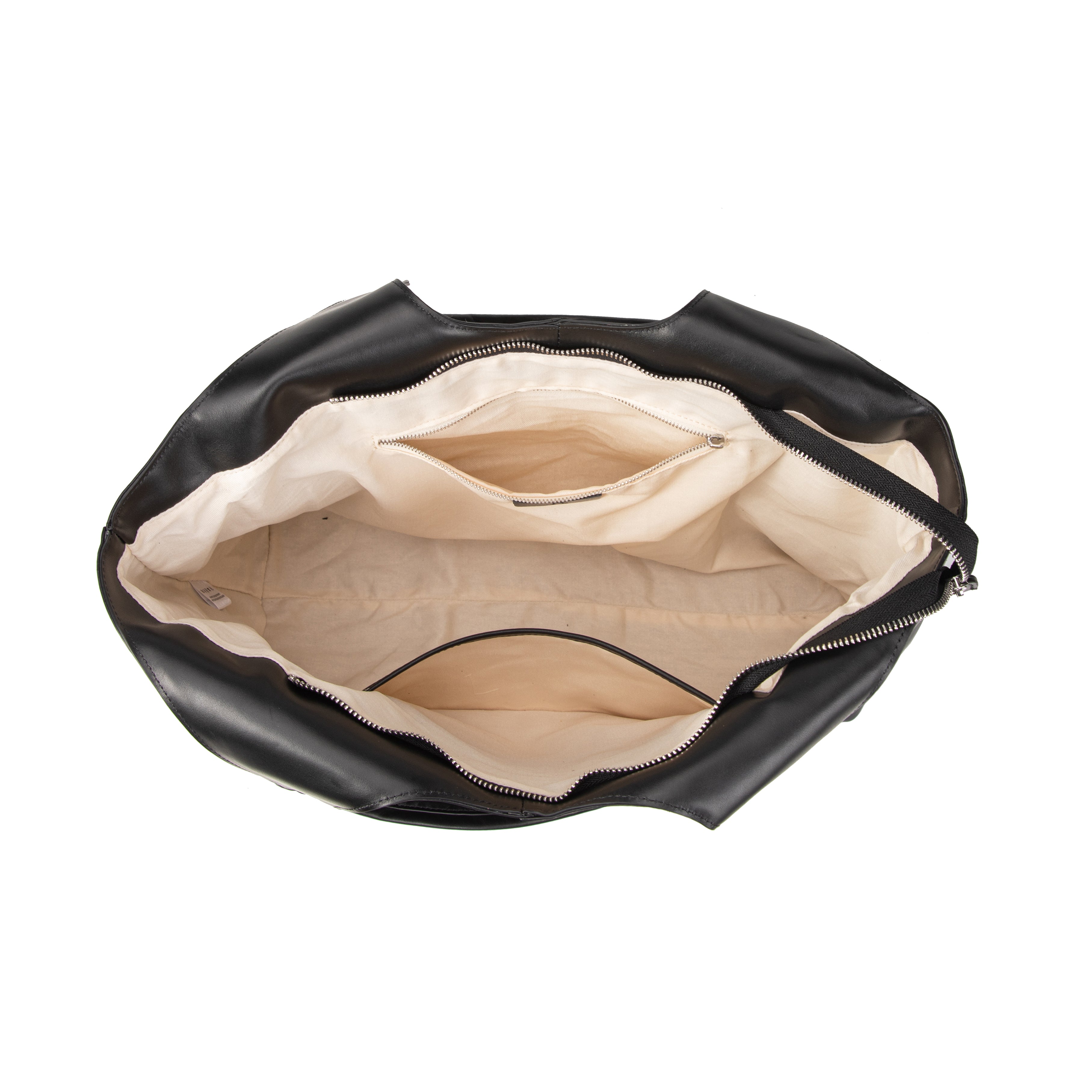 kate-lee-clemence-grand-sac-cuir-lisse-noir-48-cm image 3