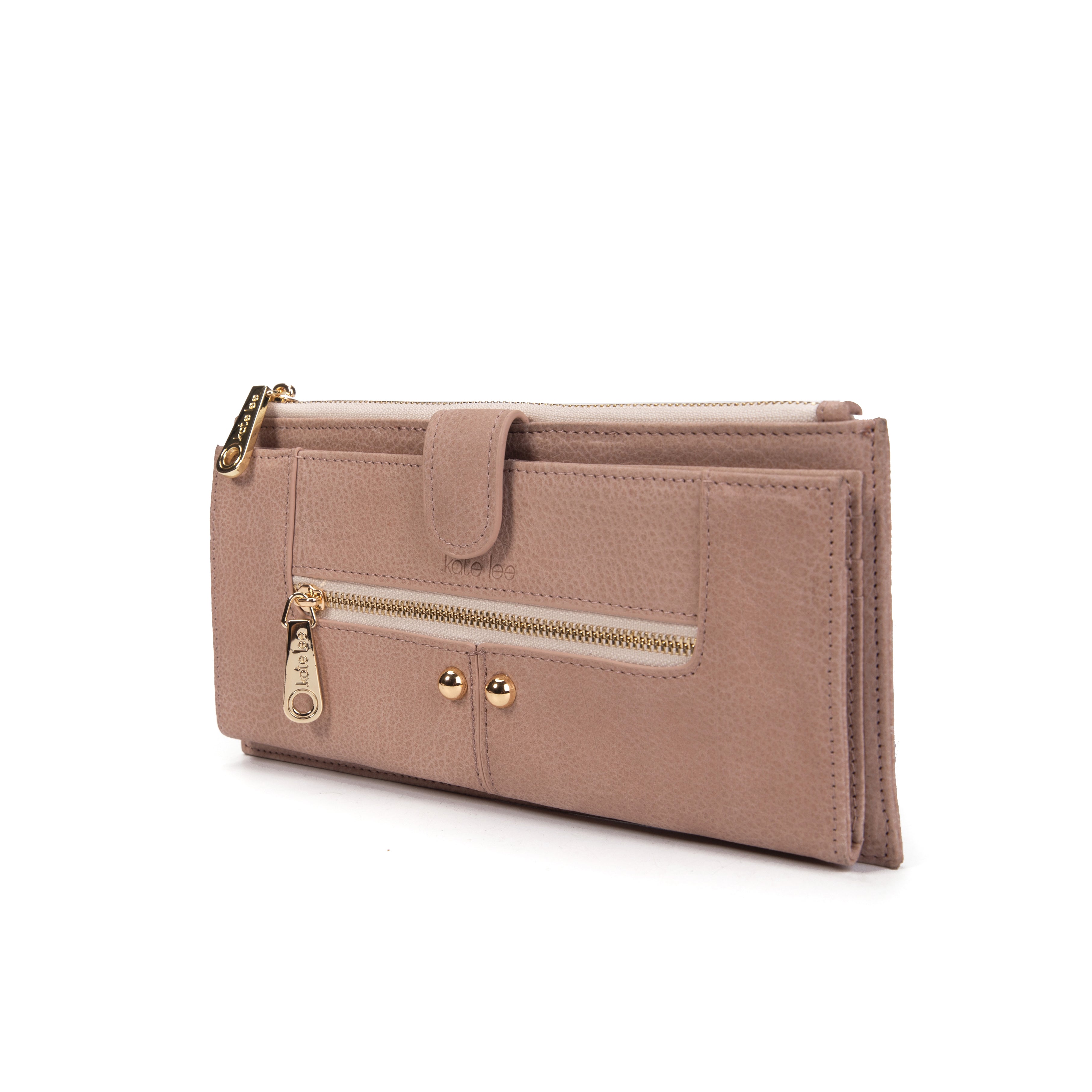 kate-lee-germaine-portefeuille-cuir-nude-vachette-grain-e image 2