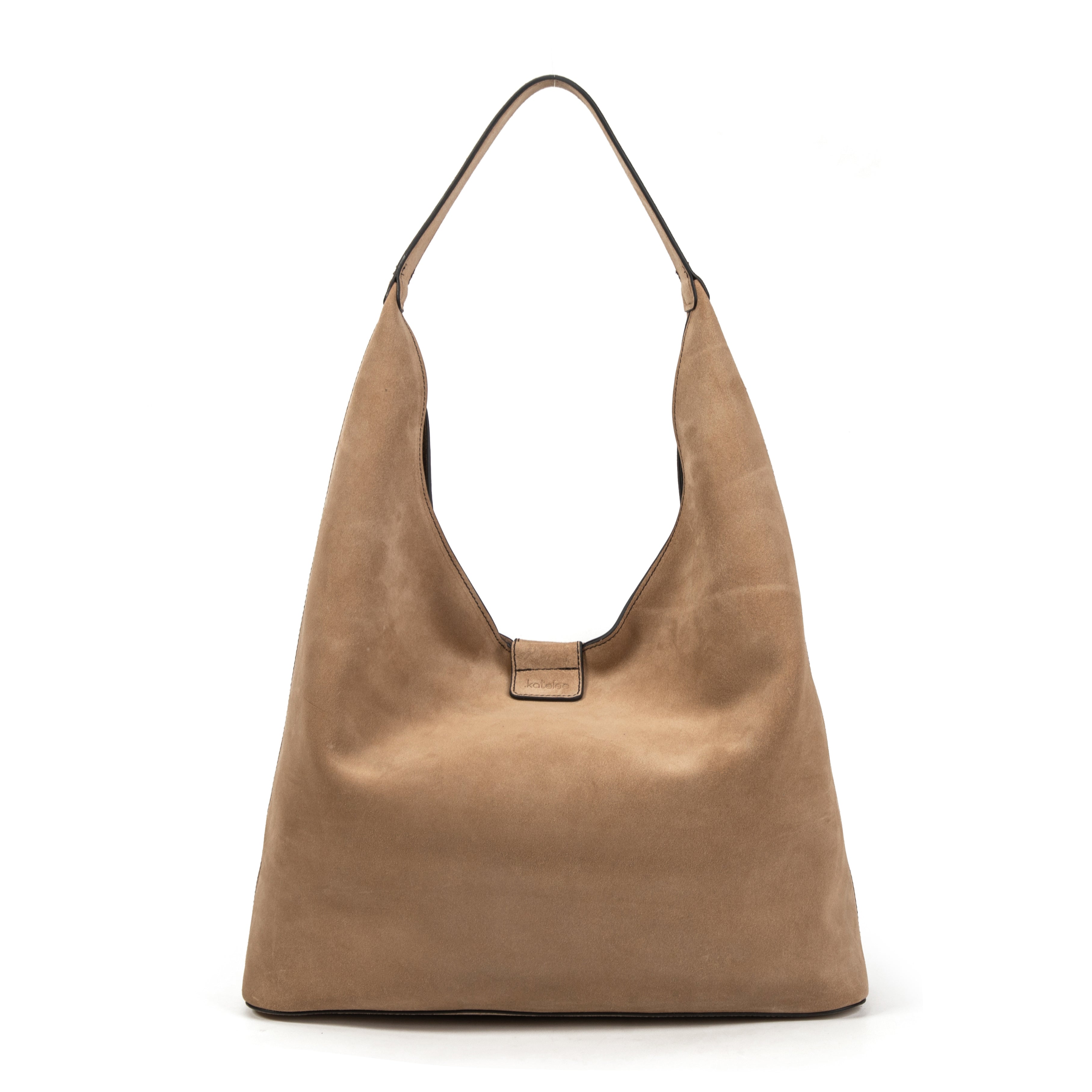 kate-lee-lune-sac-cabas-cuir-velours-beige image 1
