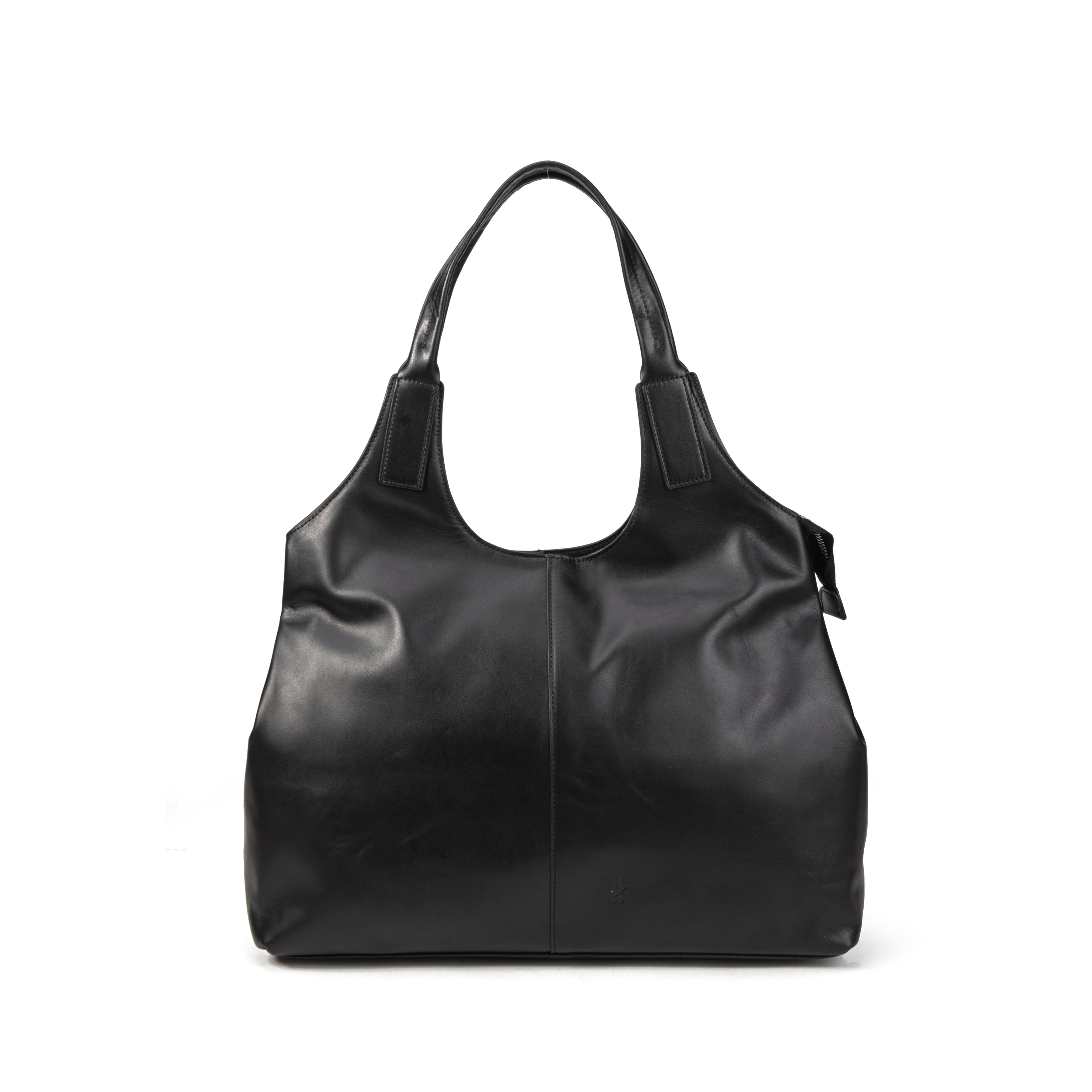 kate-lee-clemence-grand-sac-cuir-lisse-noir-48-cm image 2