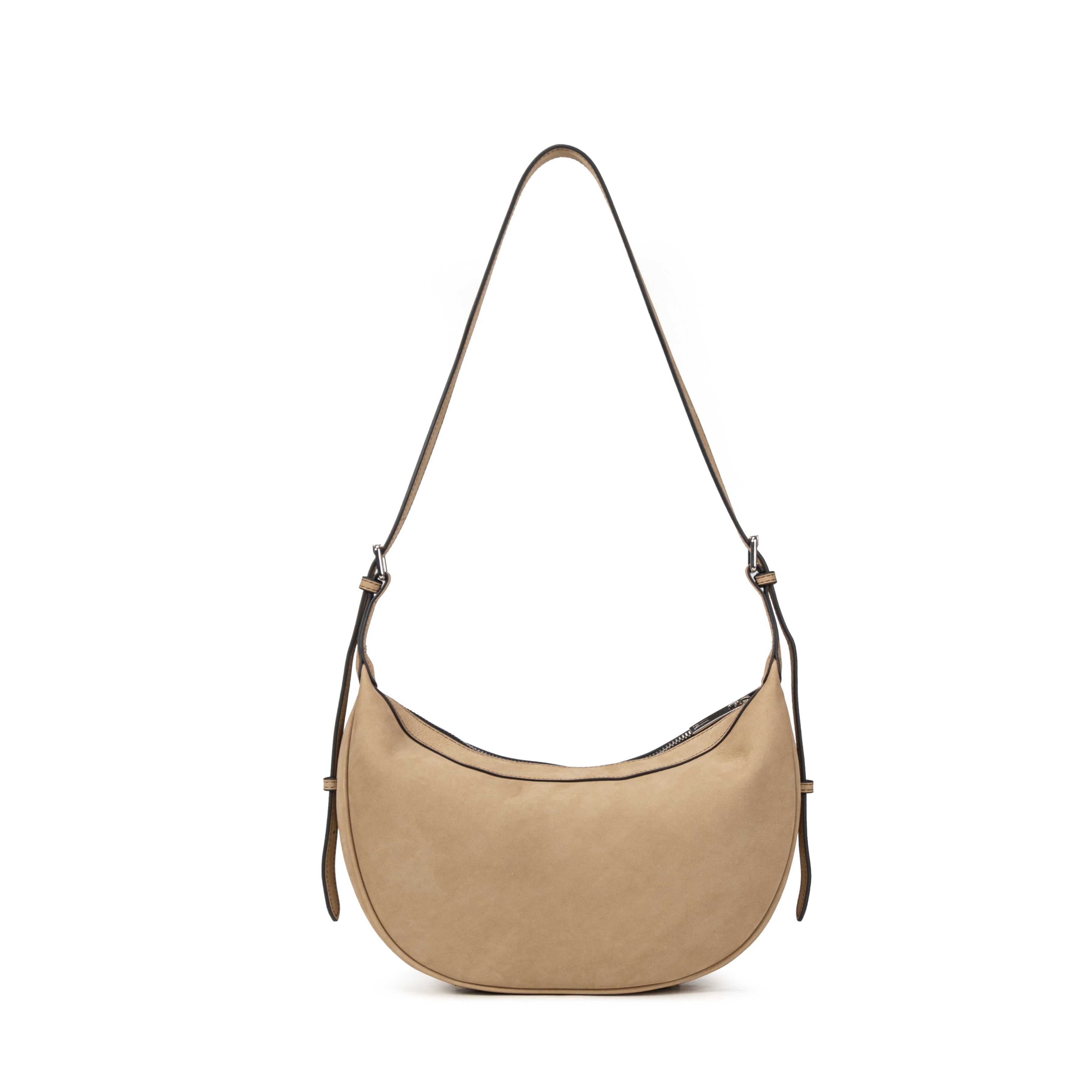 kate-lee-palma-sac-demi-lune-cuir-taupe image 4