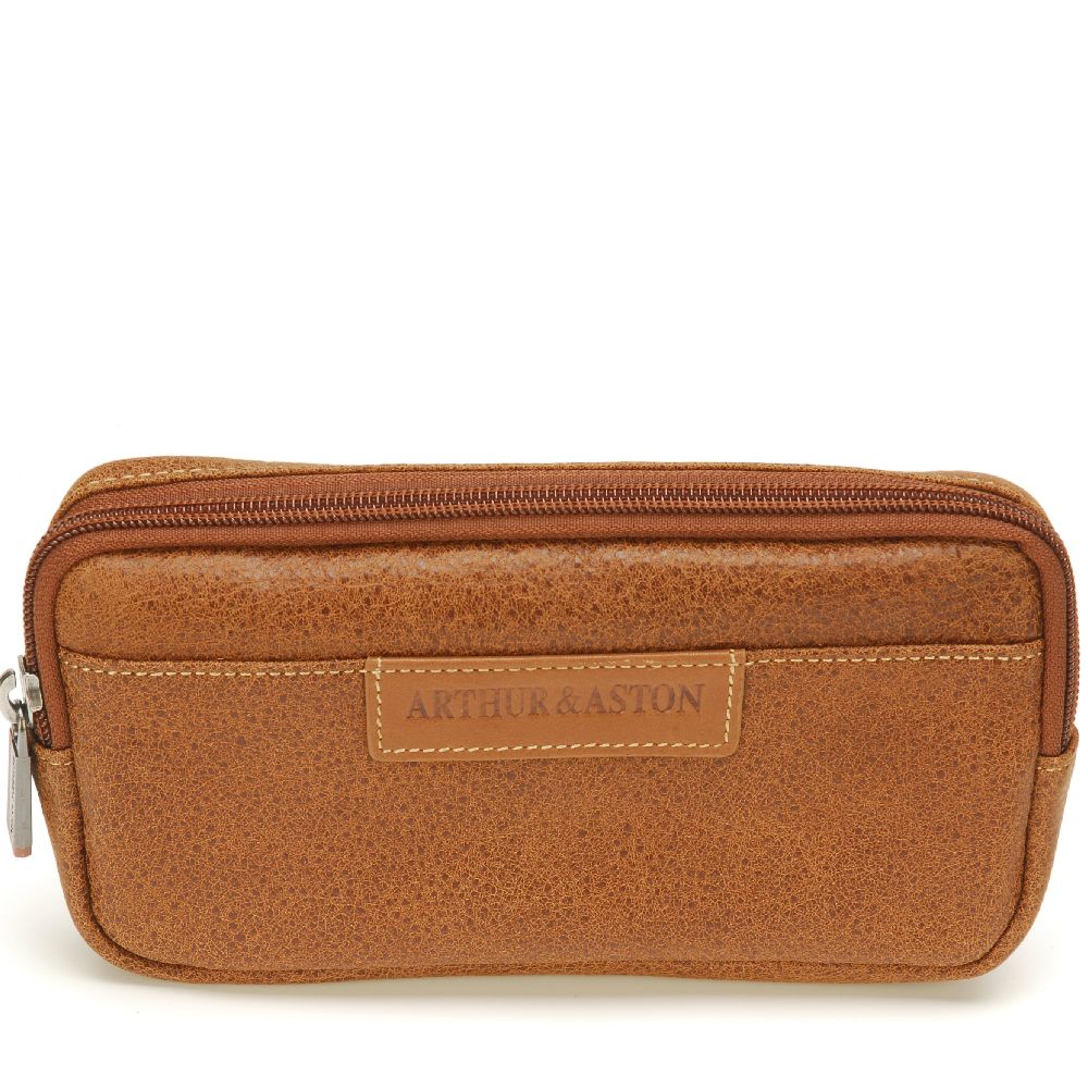 arthur-et-aston-marco-pochette-ceinture-cuir-cognac-homme image 1