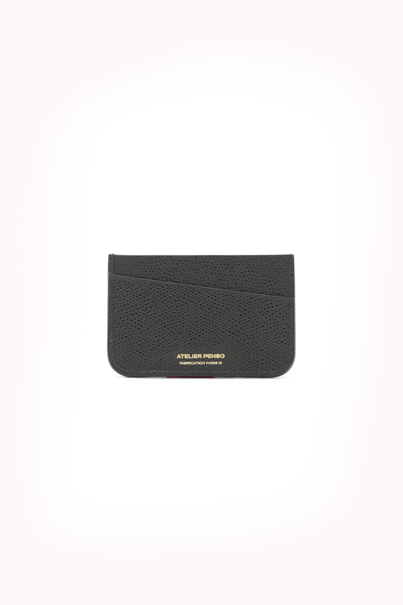 atelier-penso-porte-cartes-cuir-noir-4-cartes-billets image 1