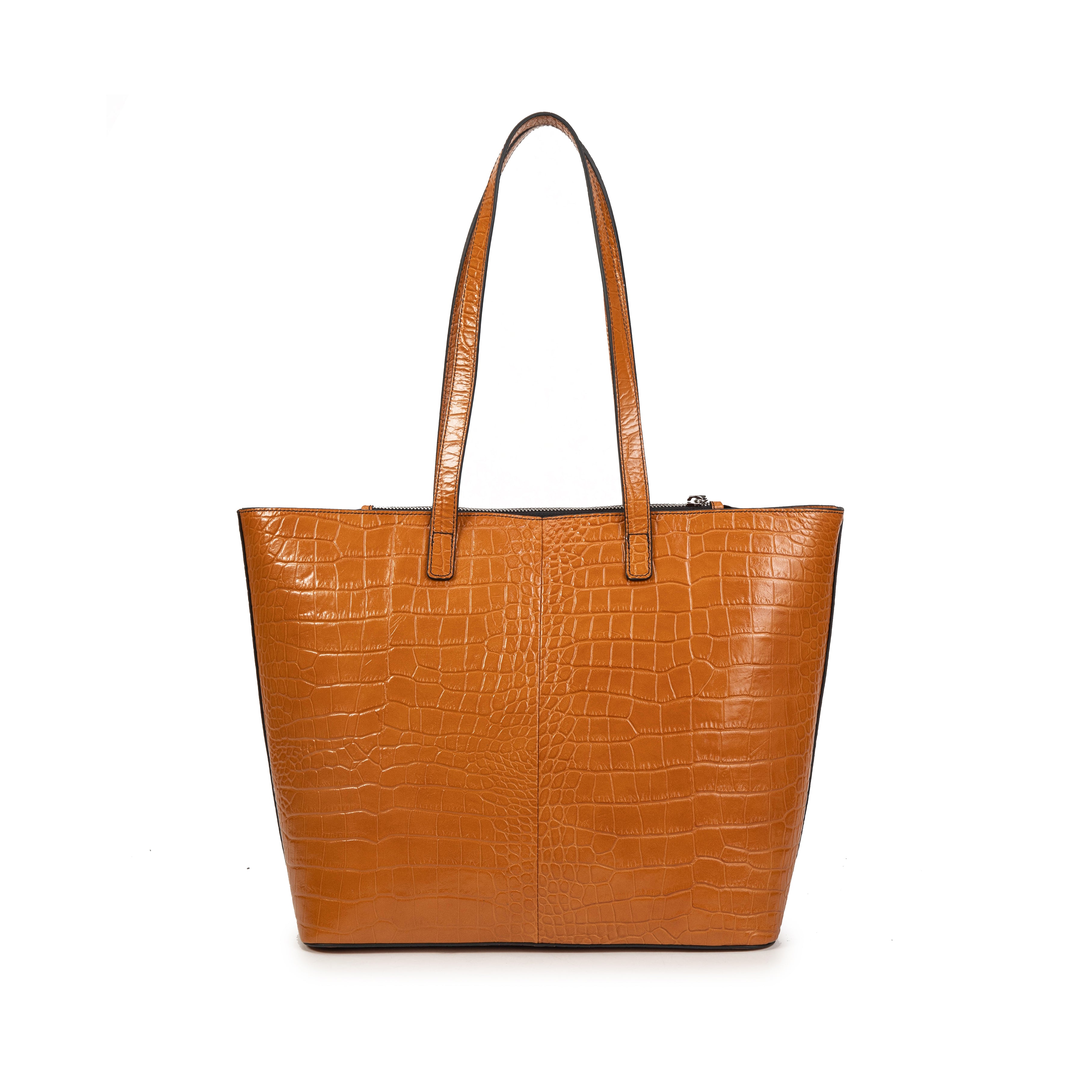 kate-lee-sac-cabas-madele-croco-cuir-gold-30-cm image 4