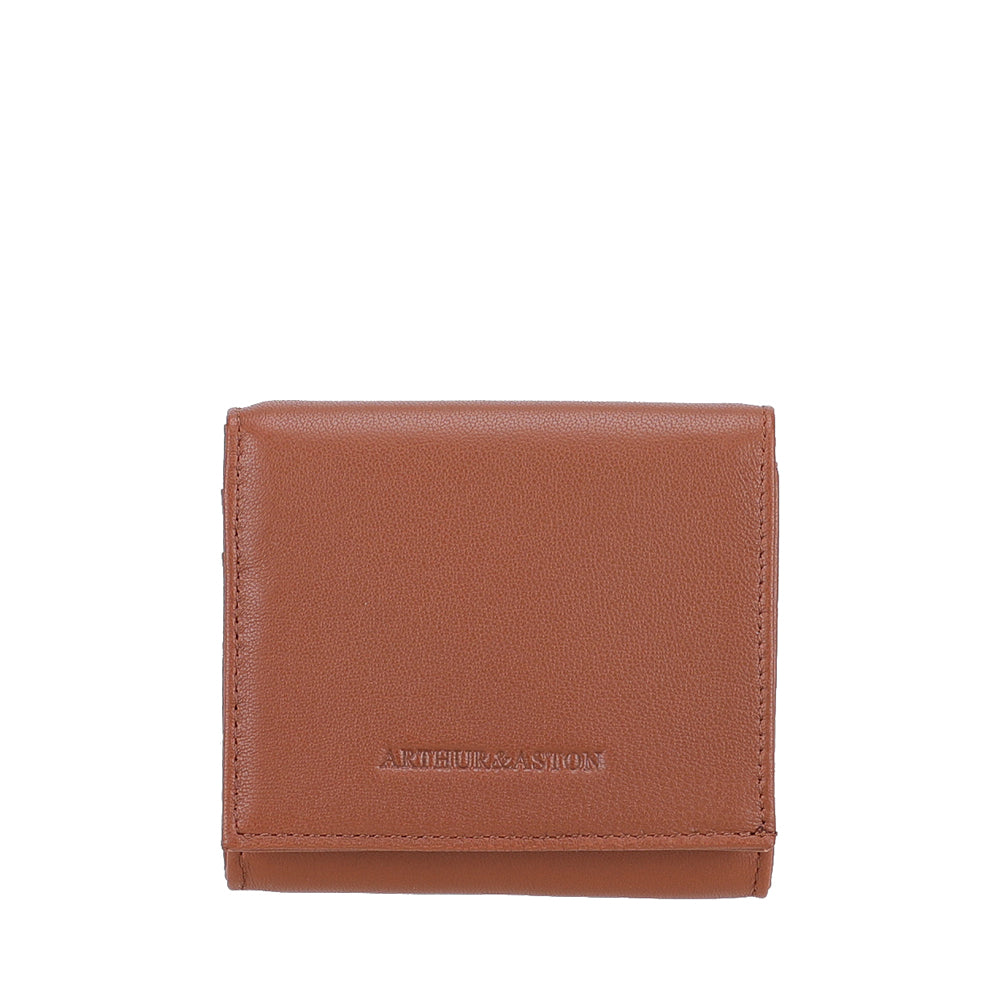 arthur-et-aston-riley-porte-monnaie-cuir-cognac-agneau-pression image 1
