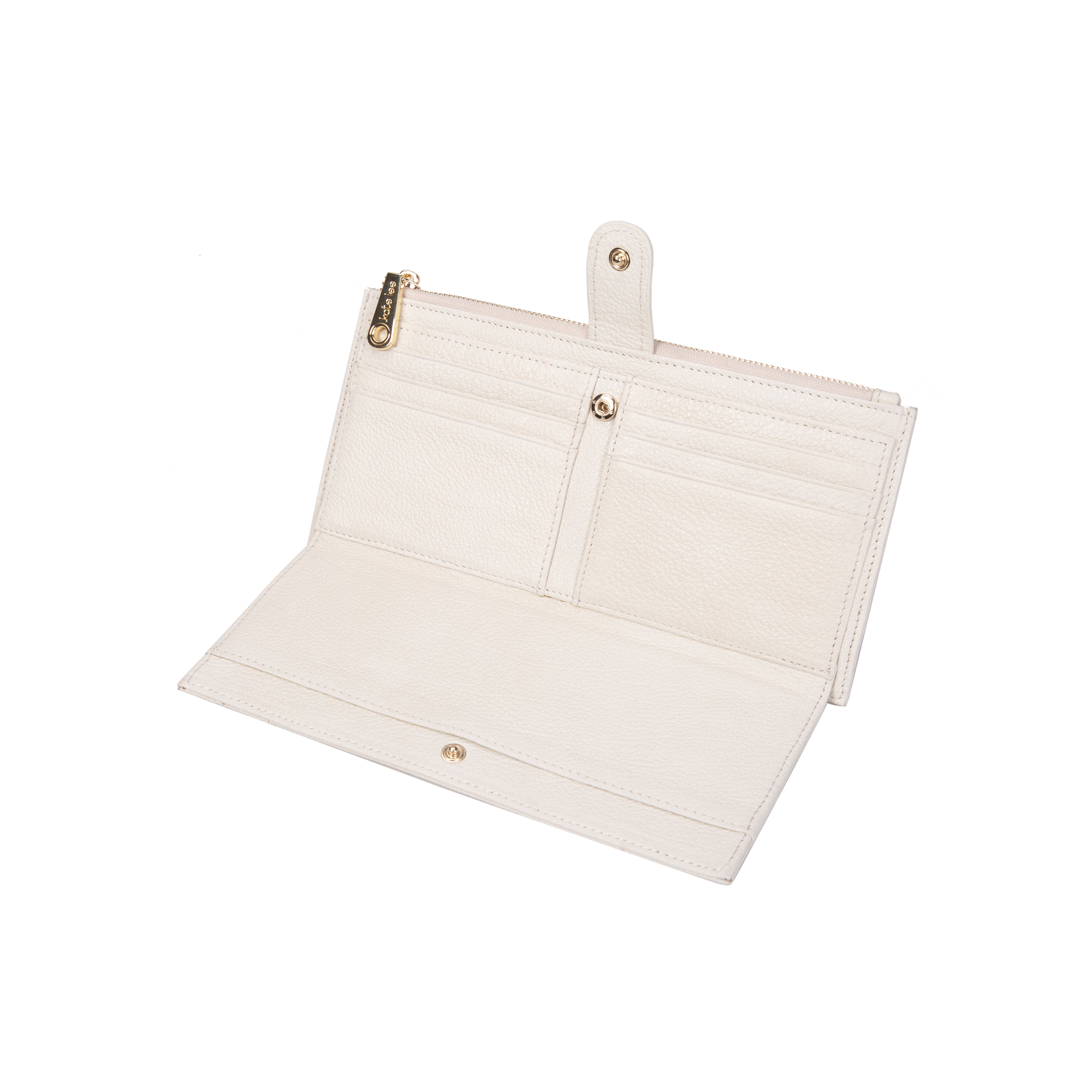 kate-lee-germaine-portefeuille-blanc-cuir-grain-upcycl image 3