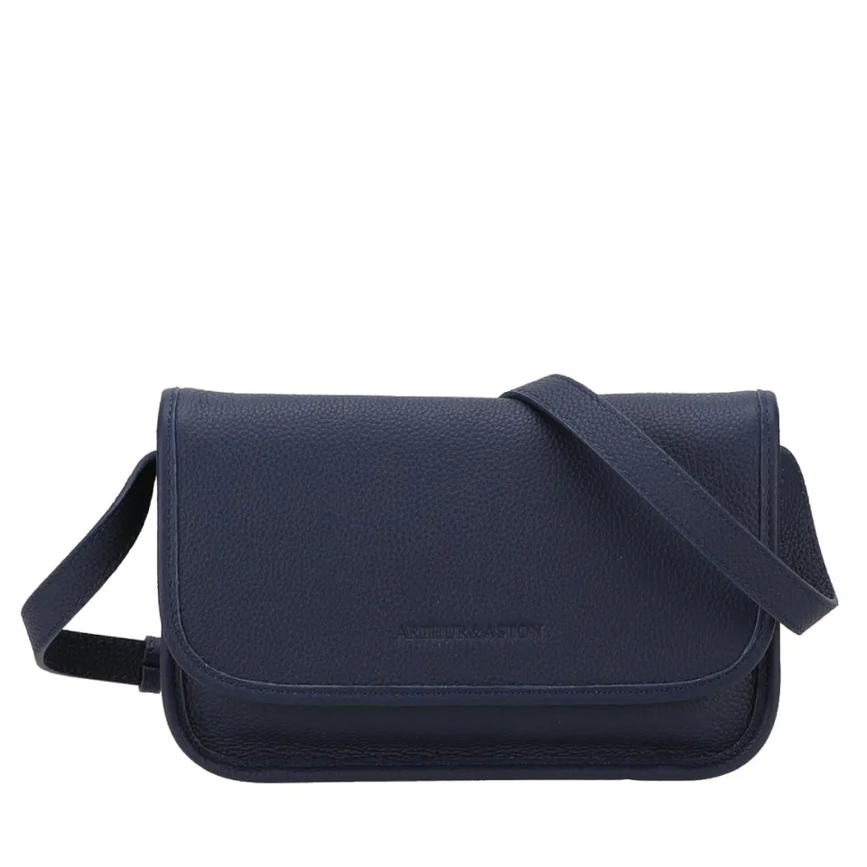 arthur-et-aston-rosalia-sac-bandouli-re-cuir-bleu-nuit image 1