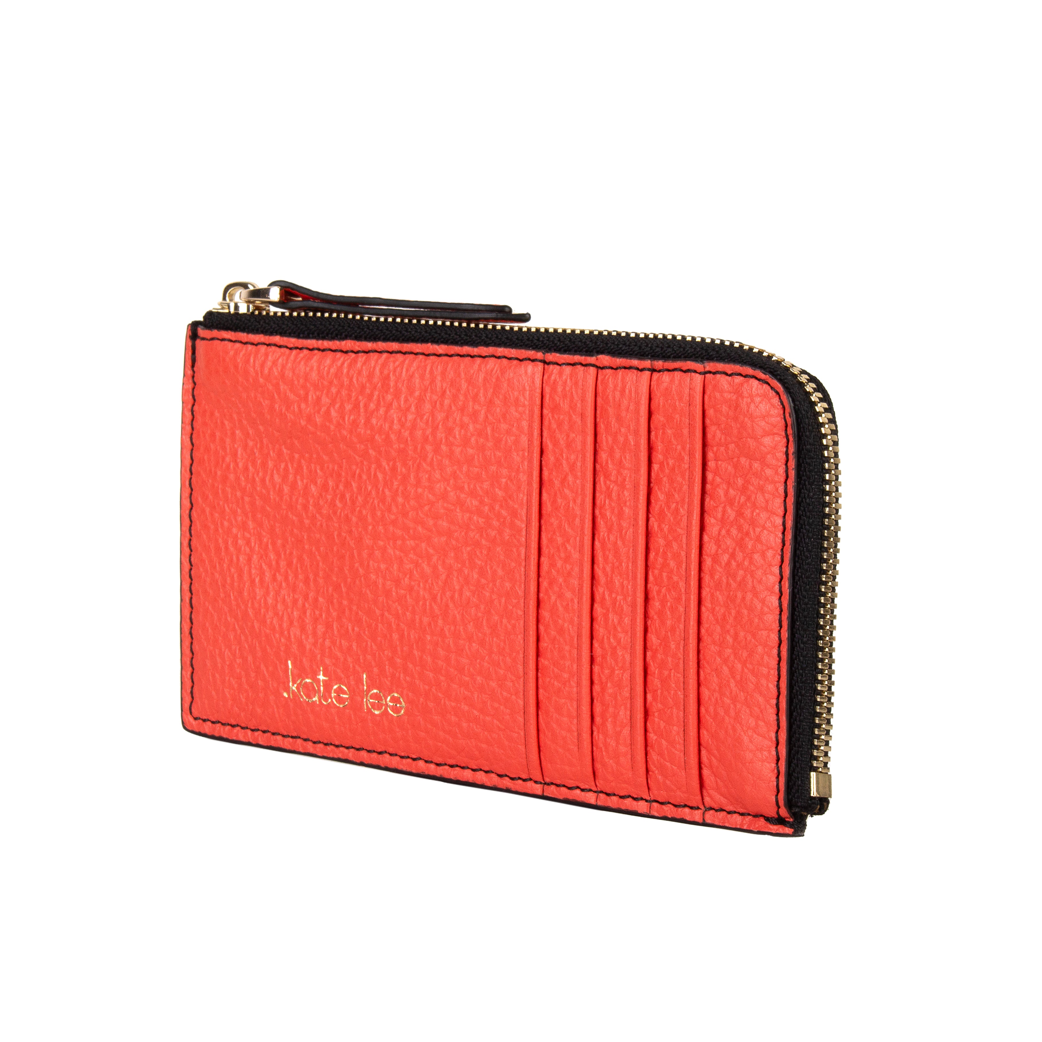 kate-lee-alo-sa-g-porte-monnaie-corail-cuir-grain image 2