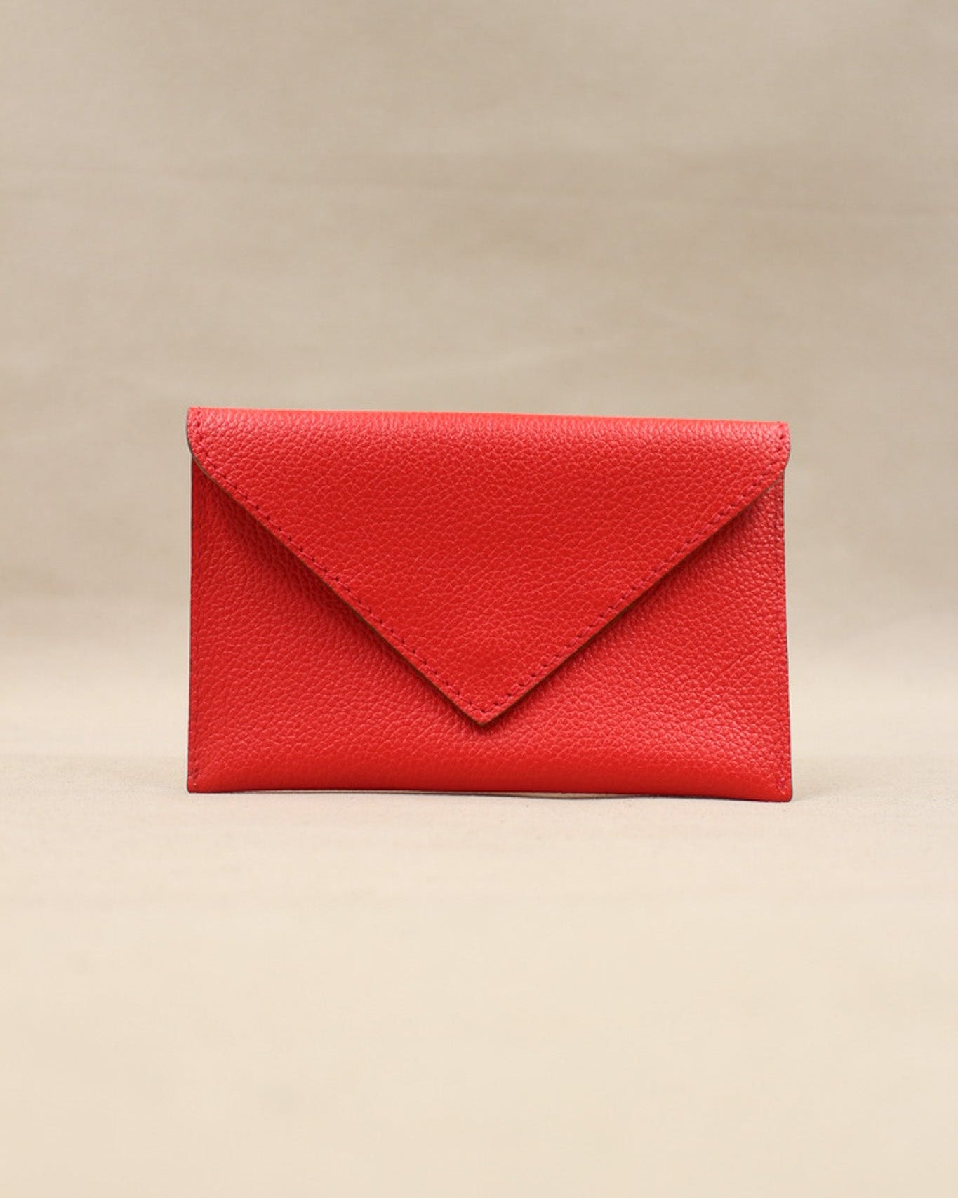 berthille-lutecia-pochette-cuir-coquelicot-16-cm image 1