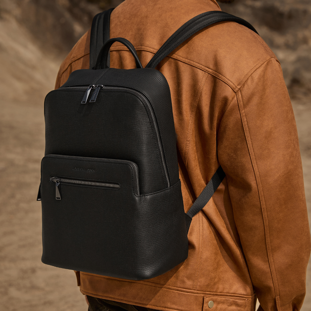 arthur-et-aston-lewis-sac-dos-cuir-noir-homme-business image 1